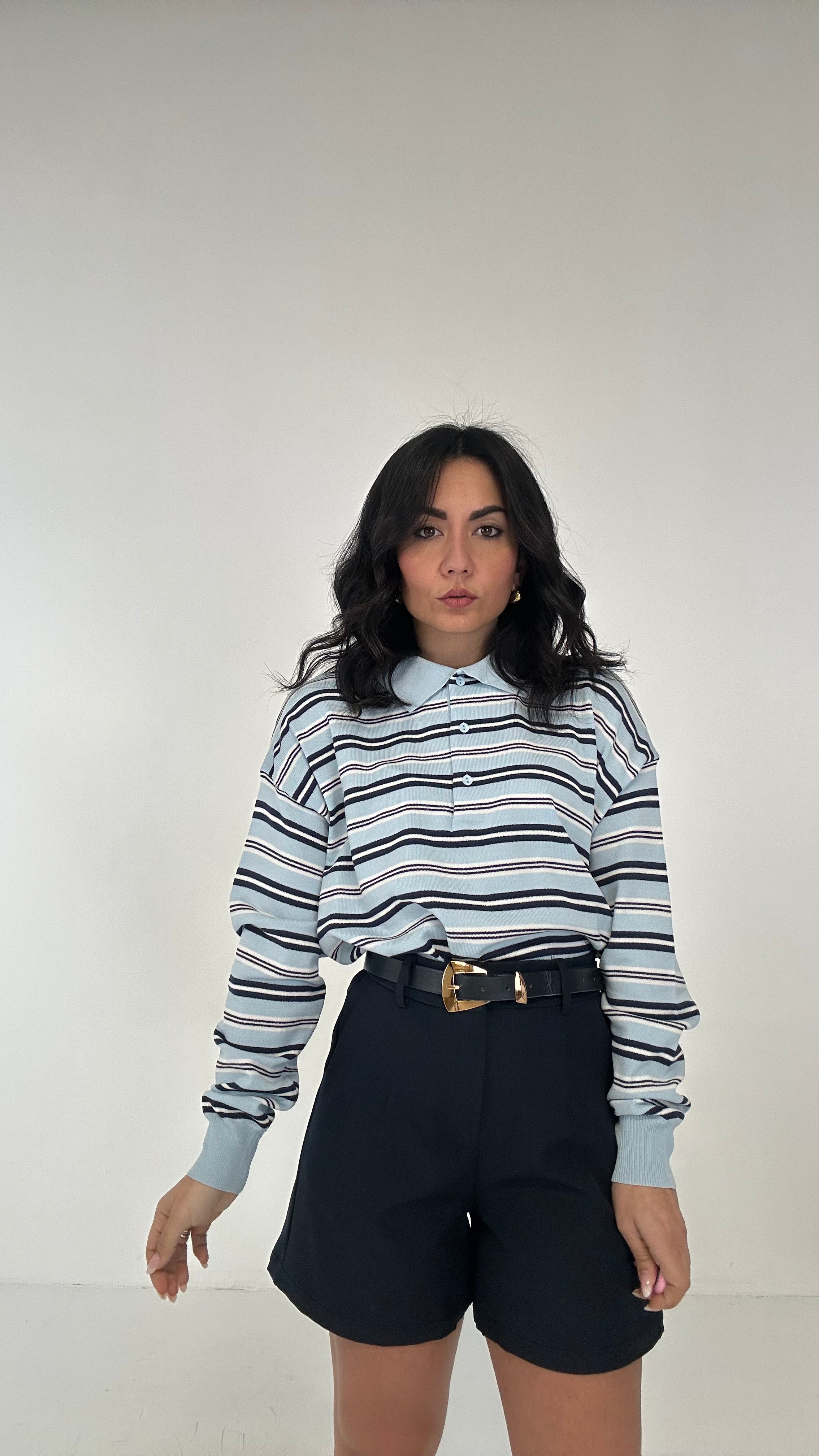 Shorts CON CINTURA SPRING - BLU