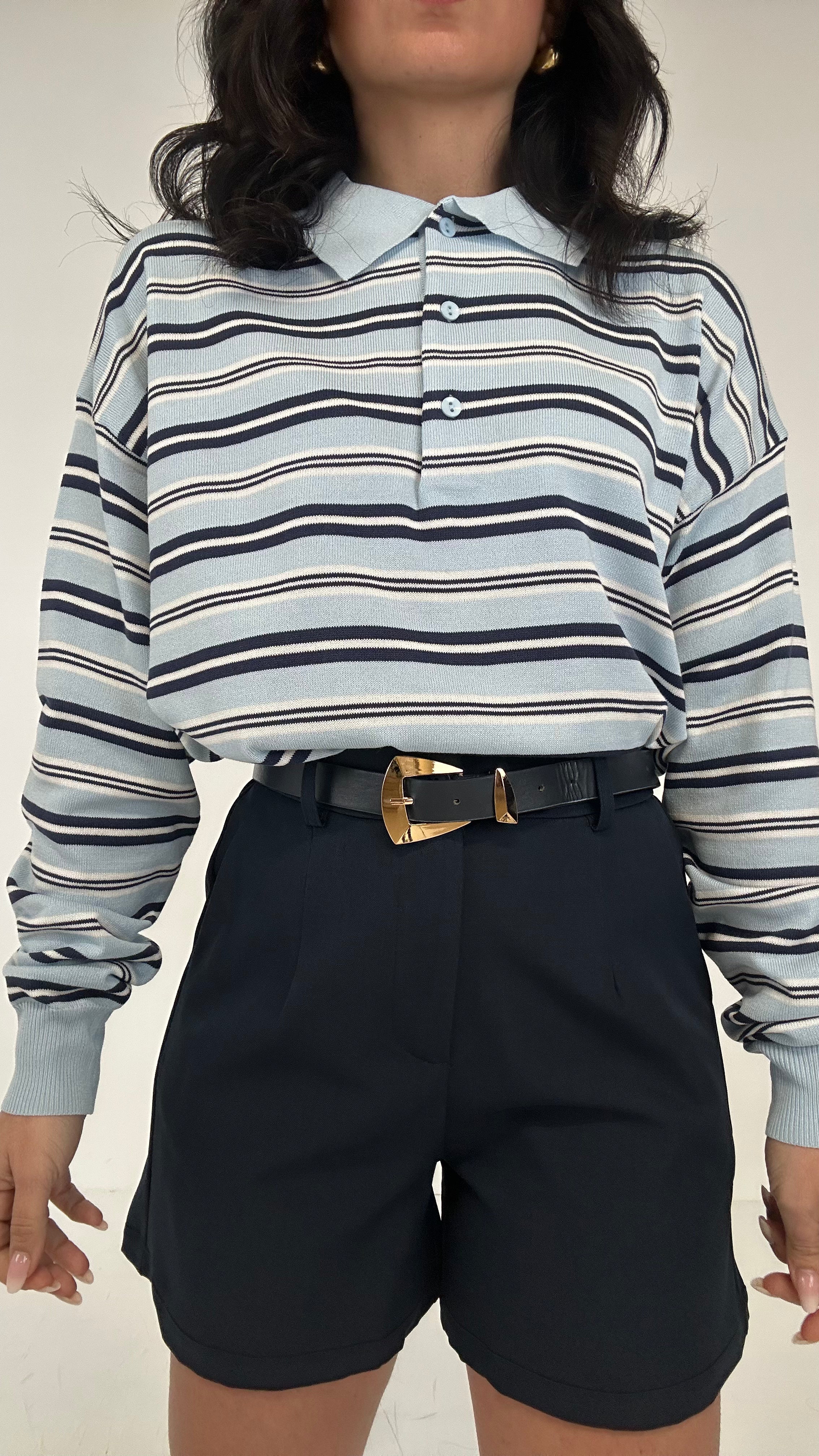 Shorts CON CINTURA SPRING - BLU