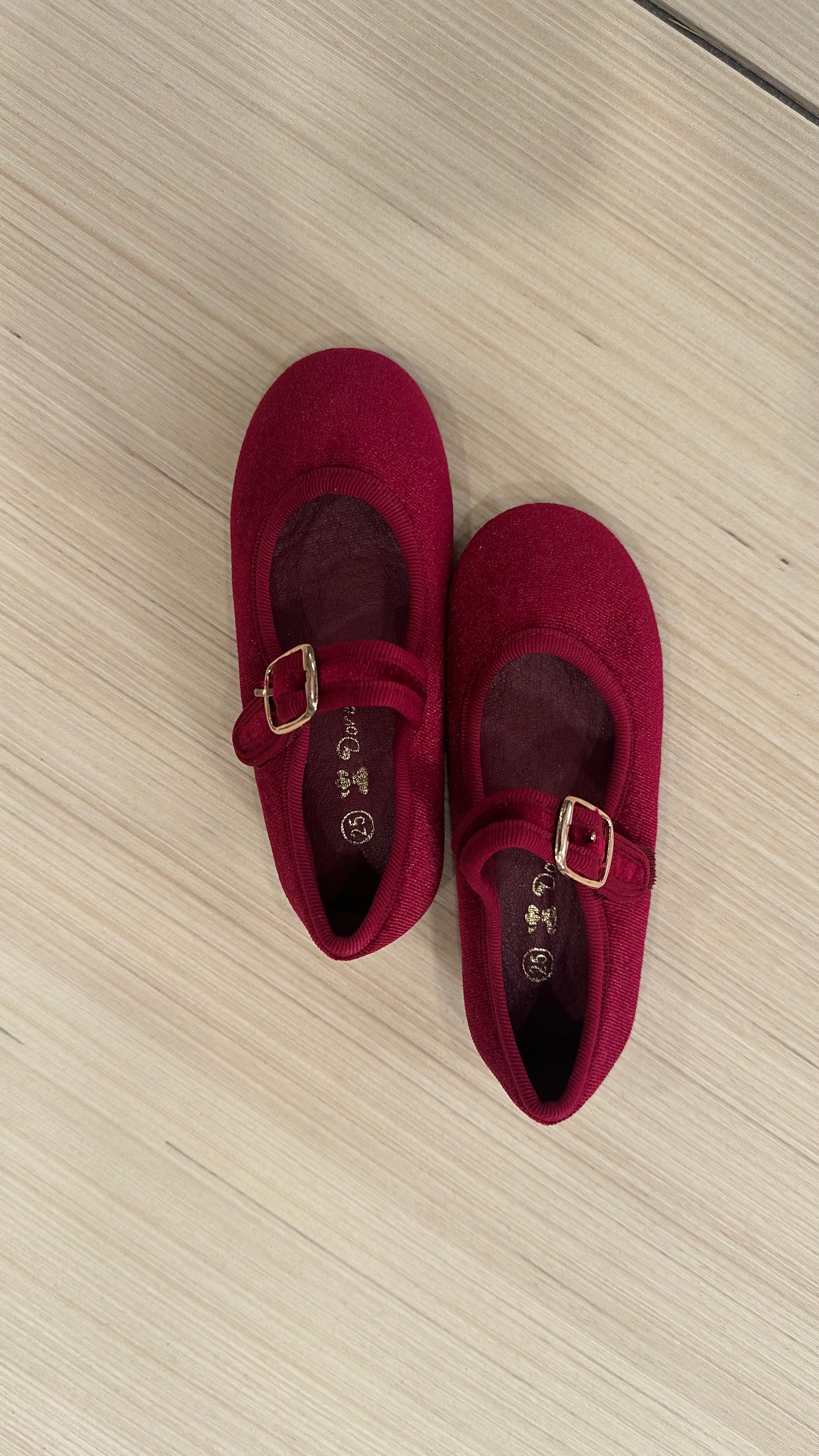 Ballerina IN VELLUTO 25-36 - ROSSO
