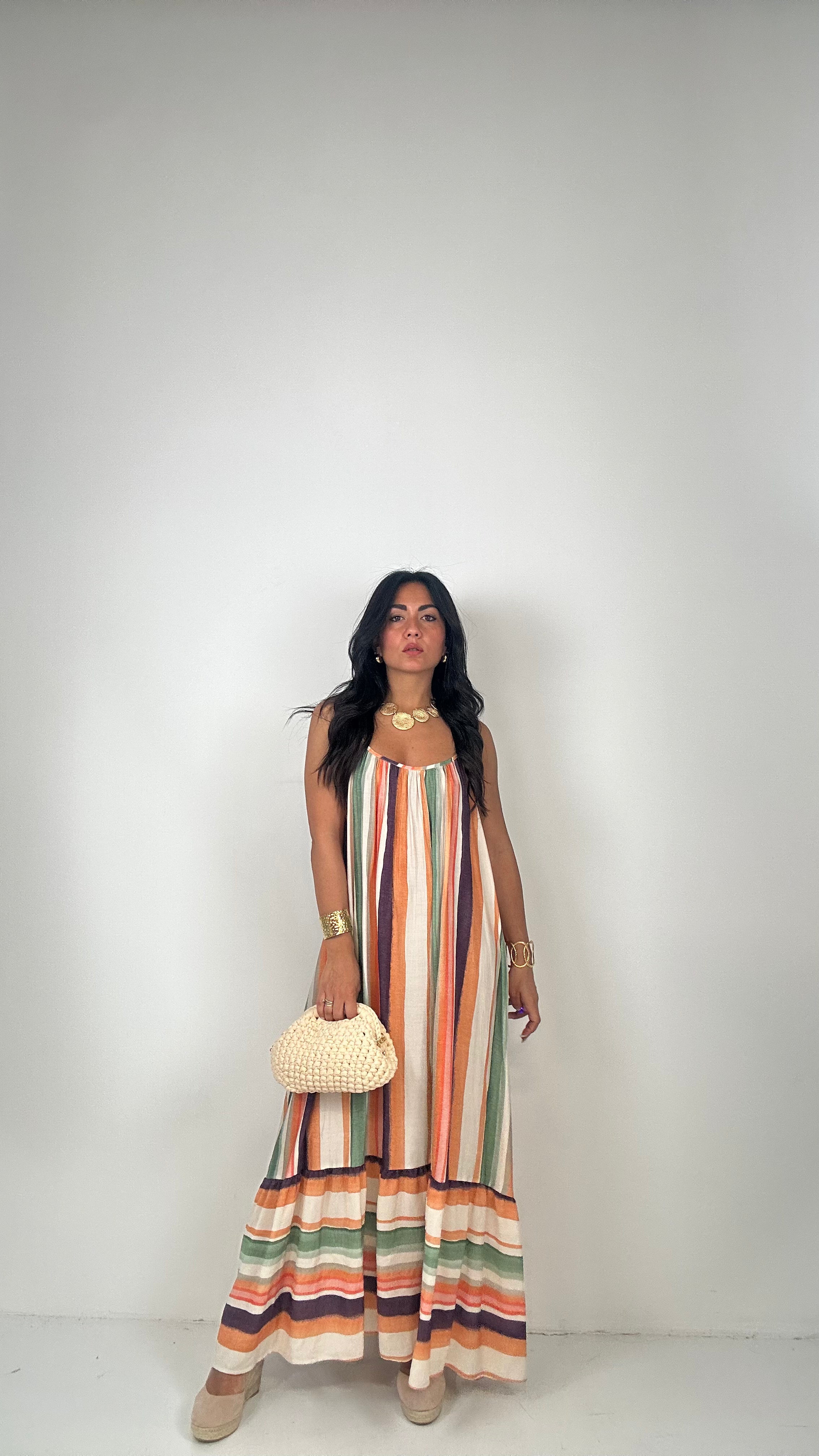 Vestito MISSI AMPIO - ARANCIO