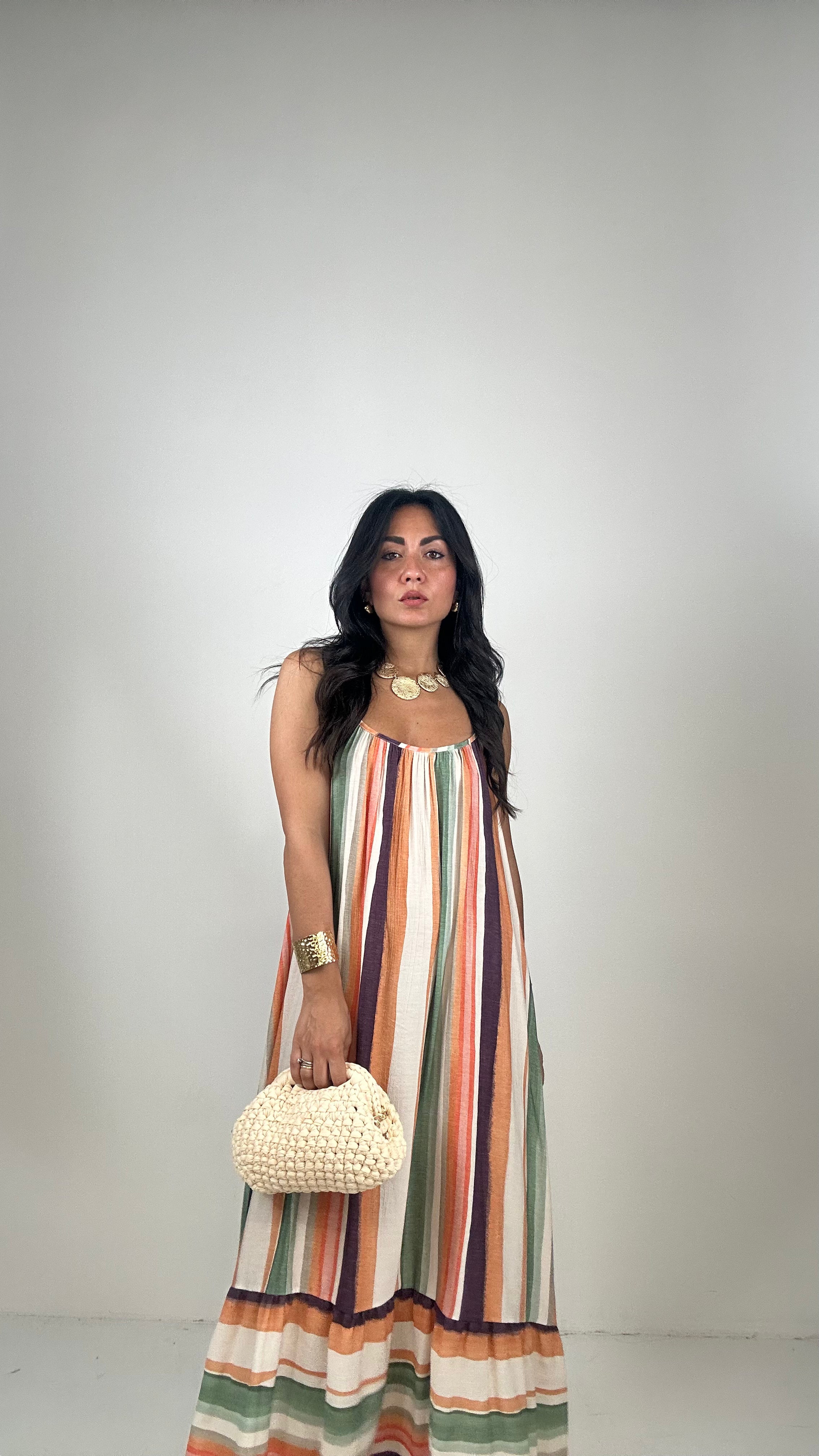 Vestito MISSI AMPIO - ARANCIO