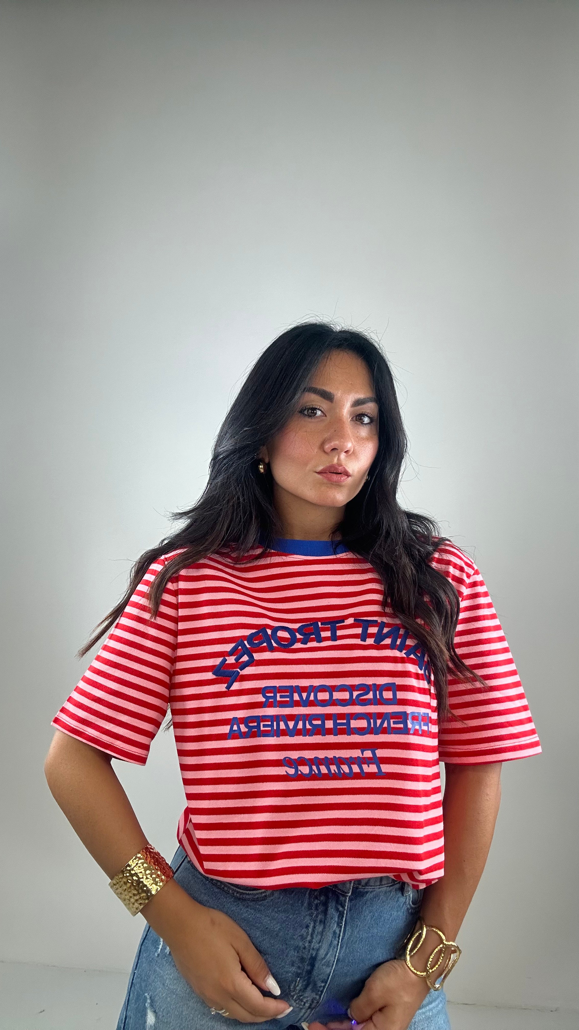 T-shirt SAINT TROPEZ - ROSSO