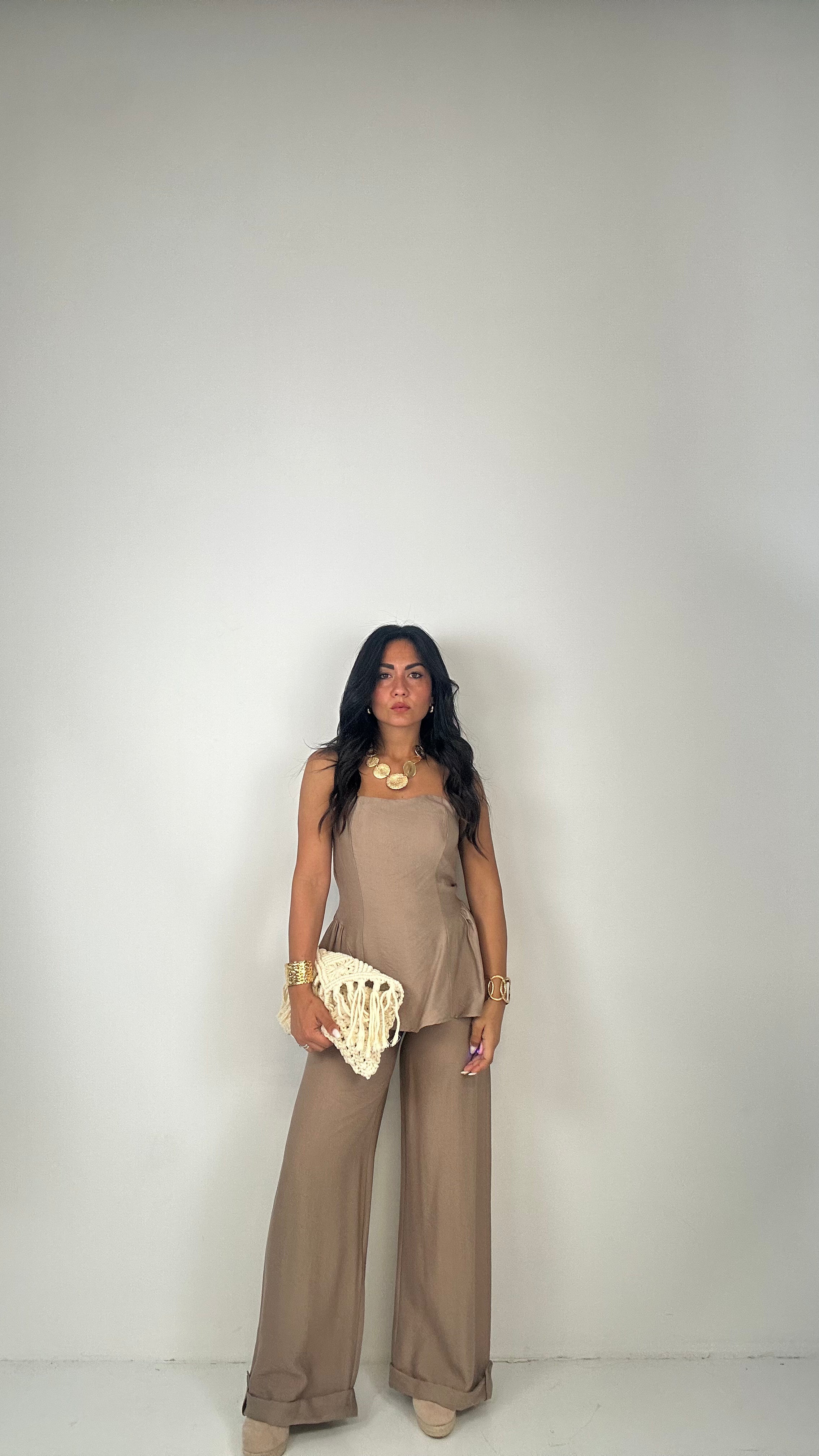 Completo FASCIA CON VOLANT - KHAKI