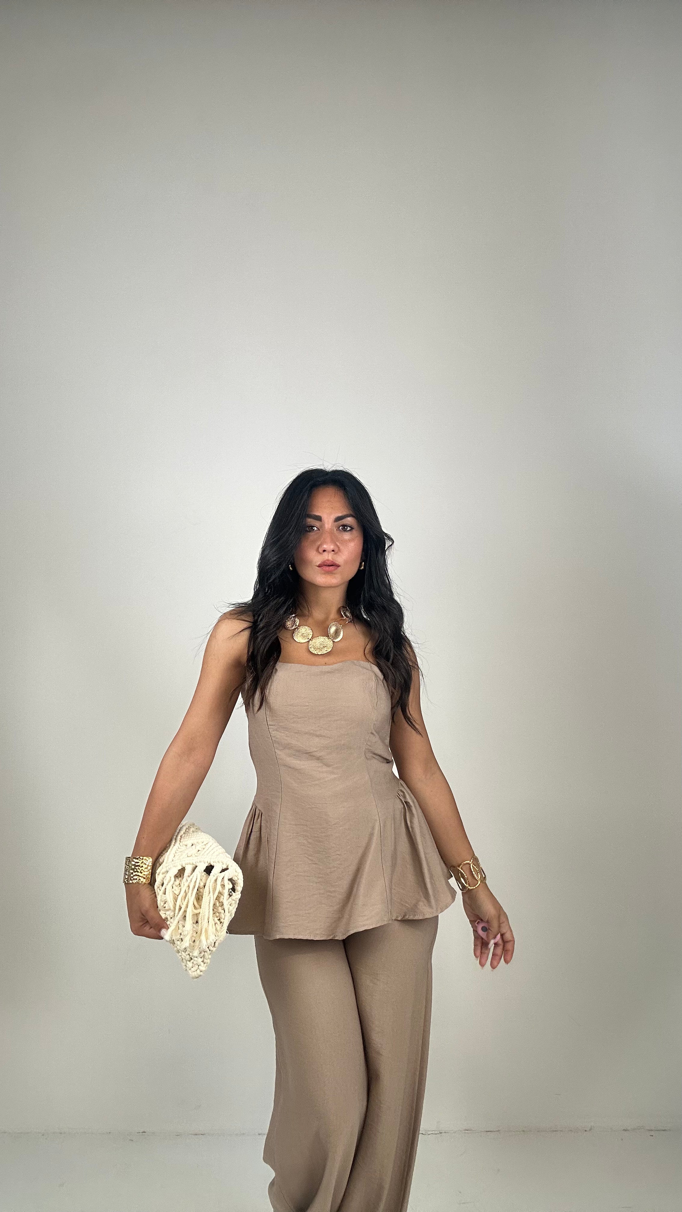 Completo FASCIA CON VOLANT - KHAKI