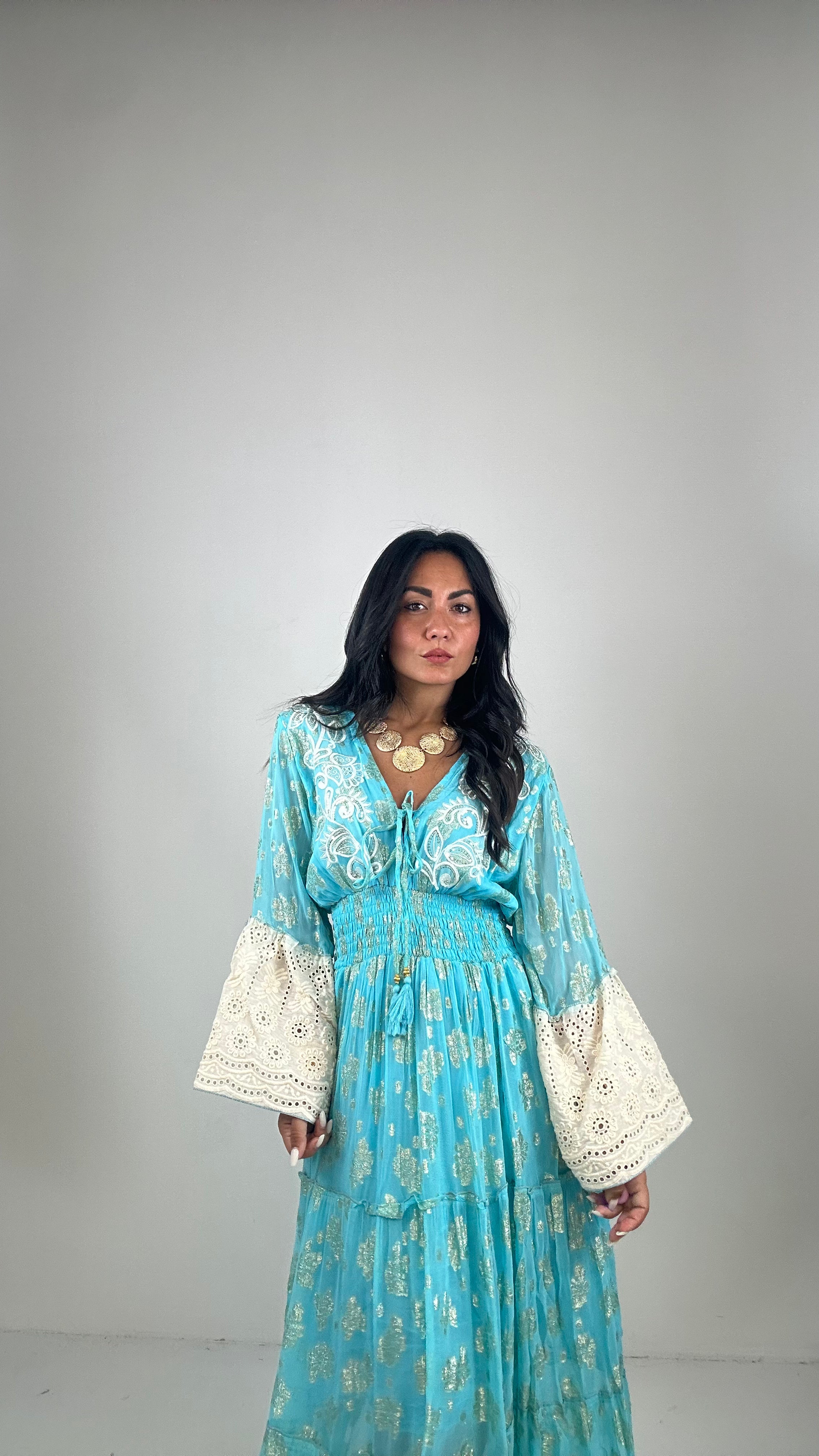 Vestito IRAN - CELESTE