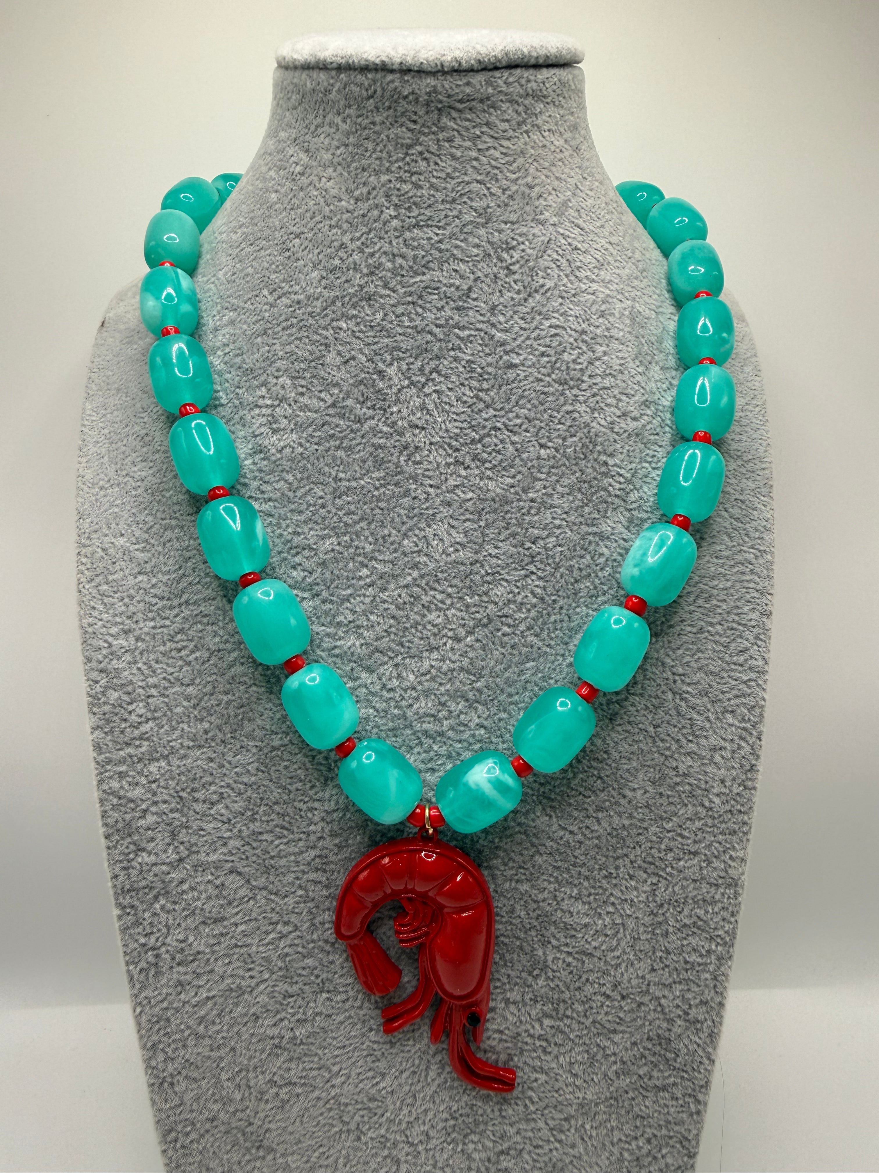 Collana GAMBERO - ROSSO