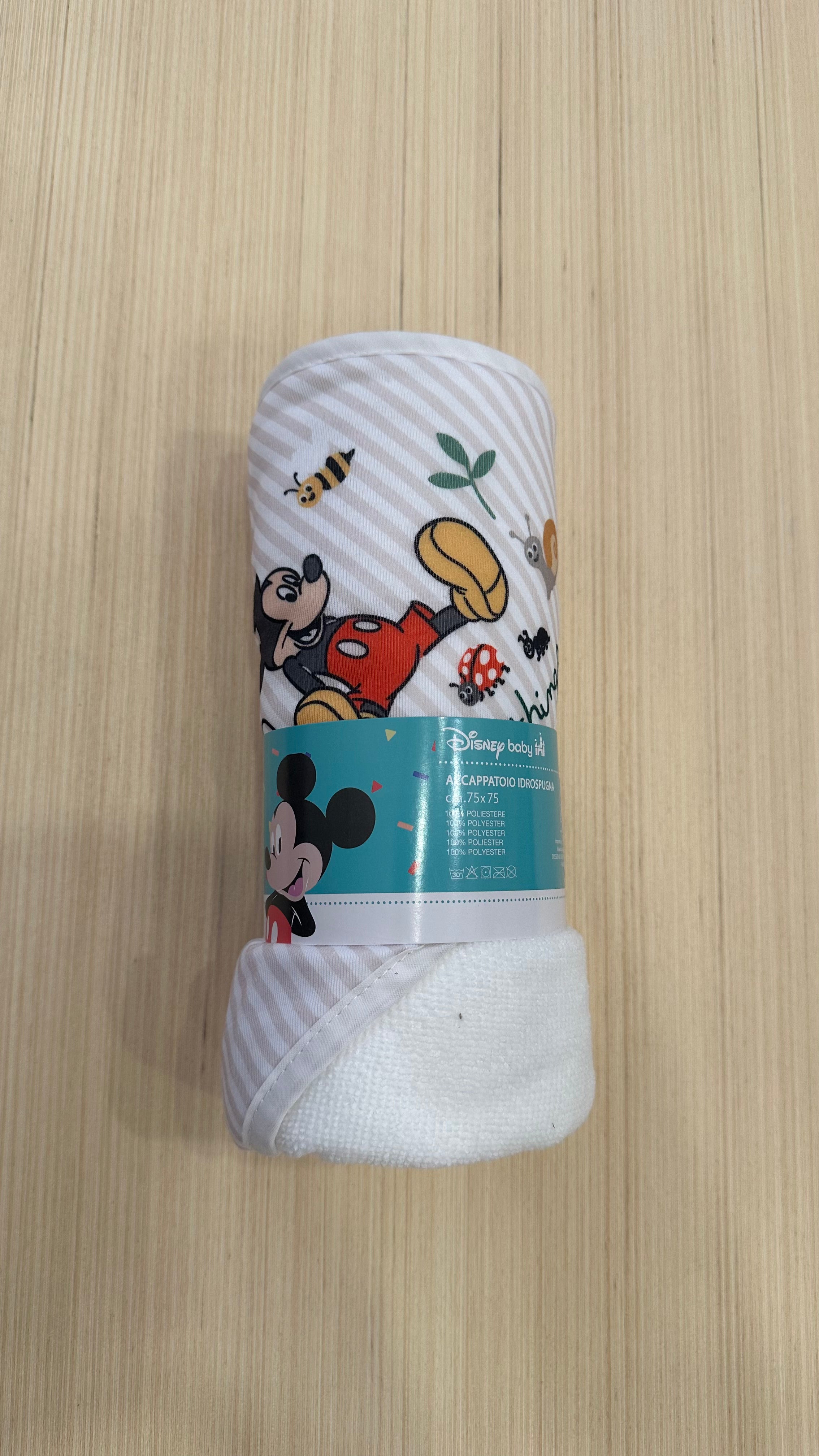 Accappatoio TRIANGOLO DISNEY 75X75 - BIANCO