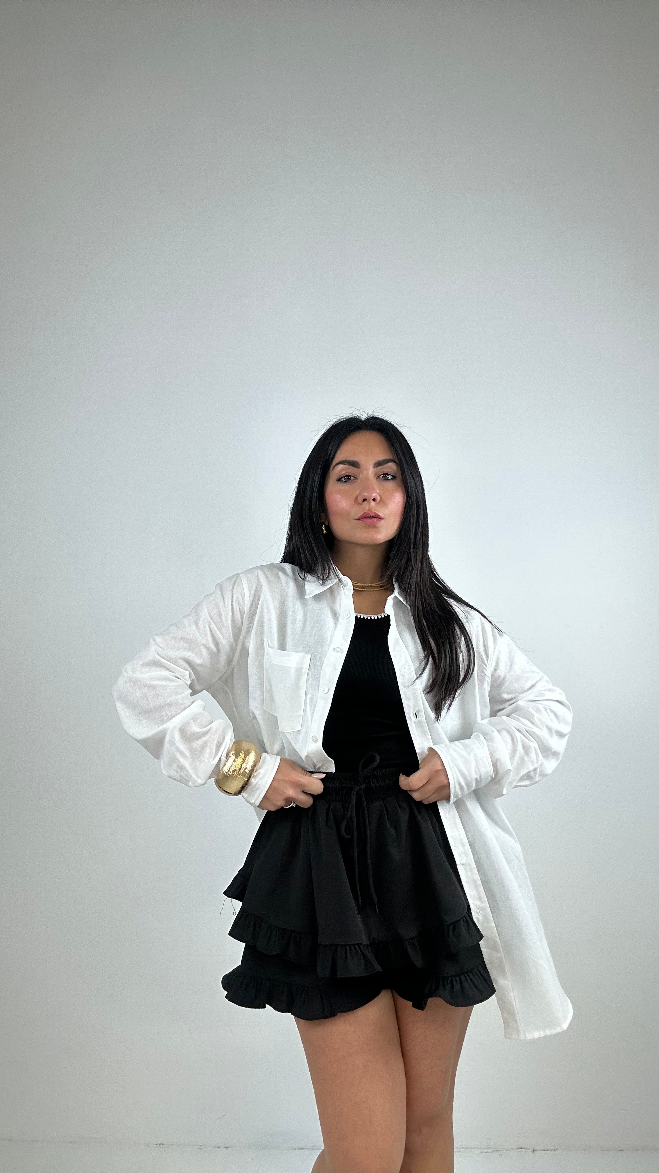 Camicia BASIC CON TASCHINO - BIANCO