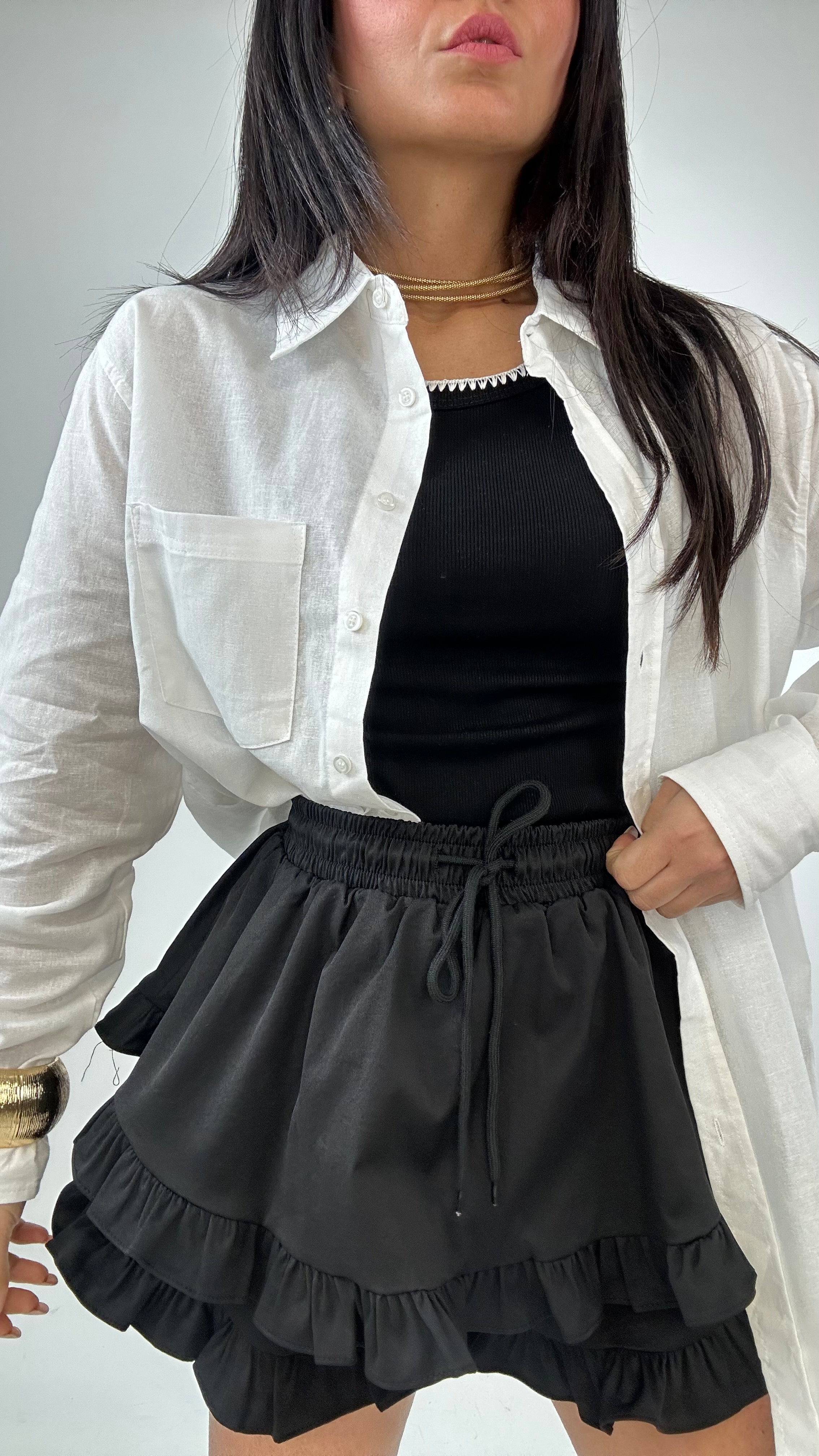 Camicia BASIC CON TASCHINO - BIANCO