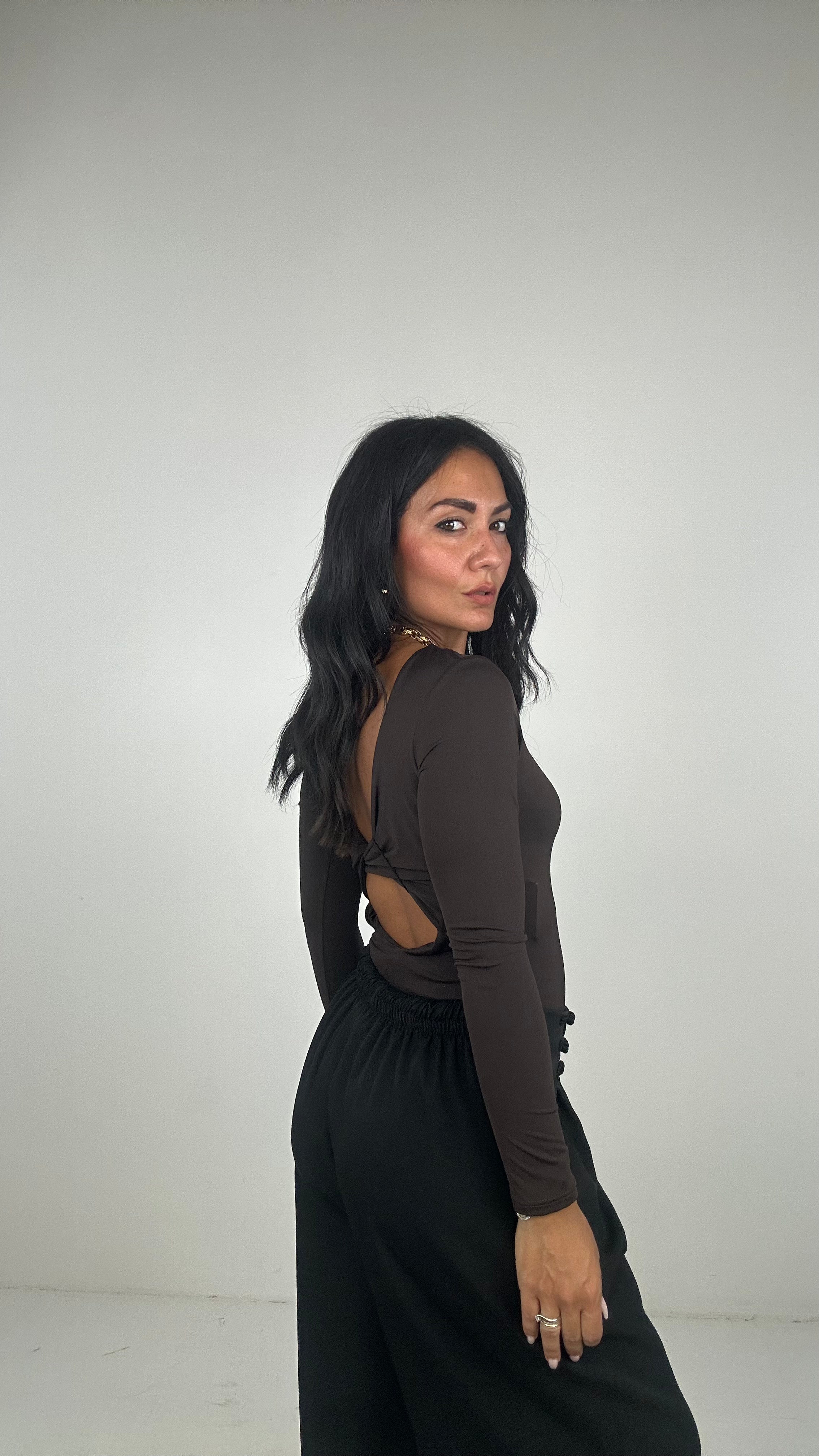 Body NODO SUL RETRO - MARRONE