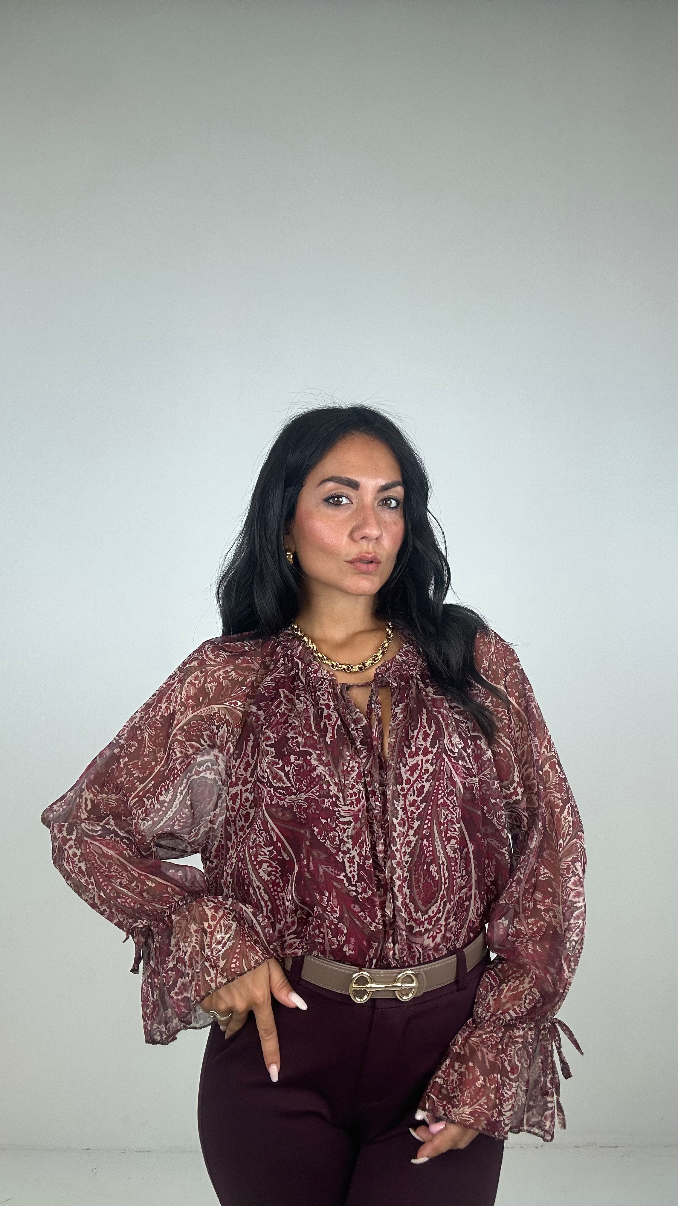 Blusa EMILY - BORDEAUX