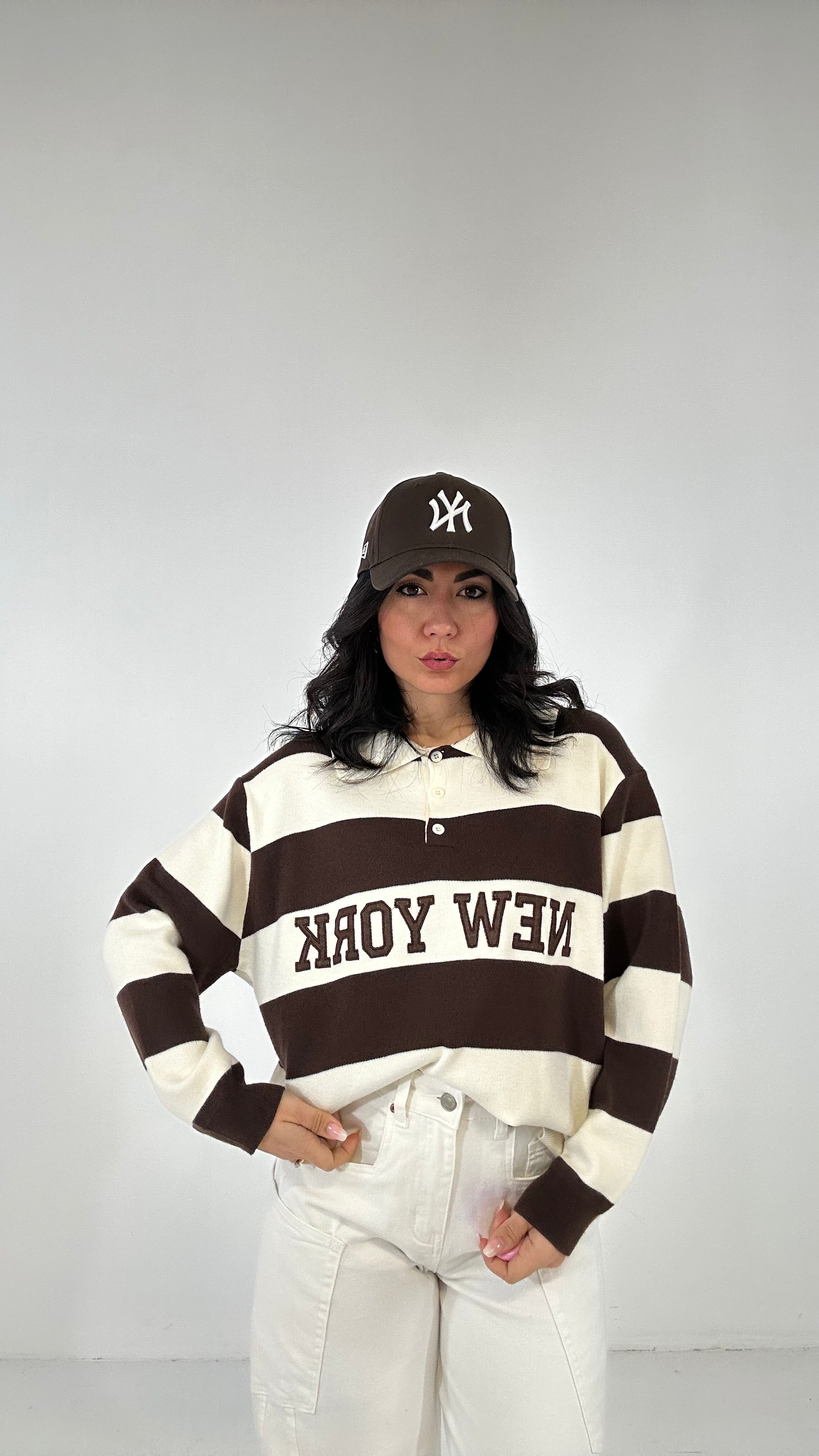 Pull POLO NEW YORK - MARRONE