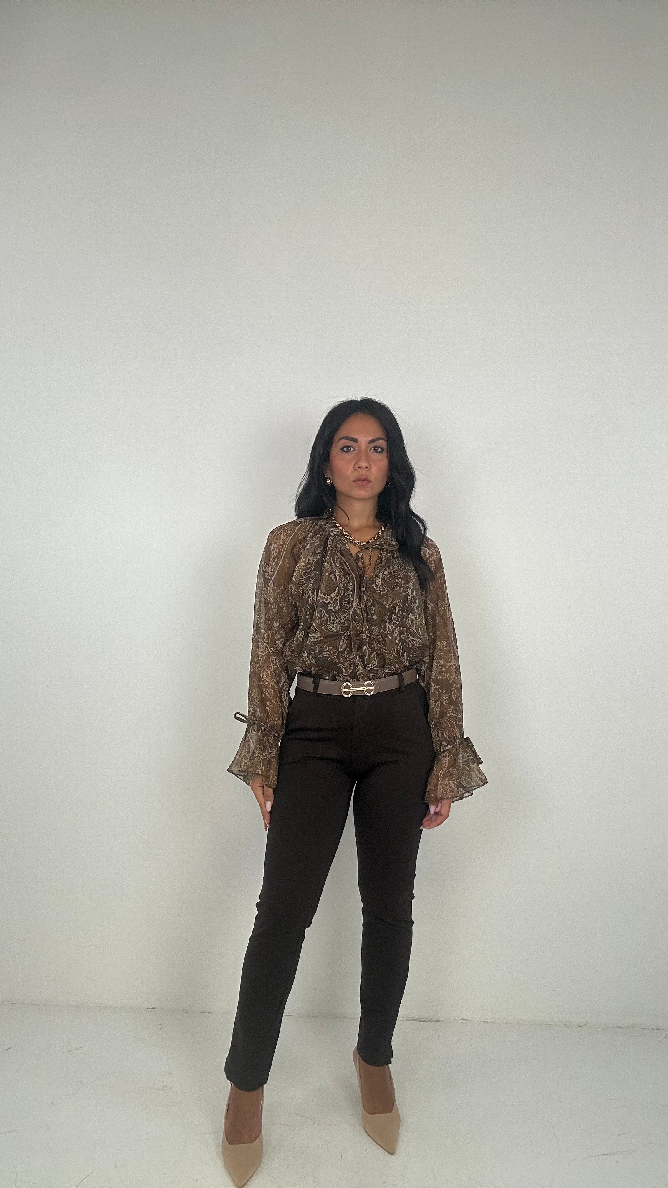 Pantalone PUNTOMILANO DRITTO - MARRONE