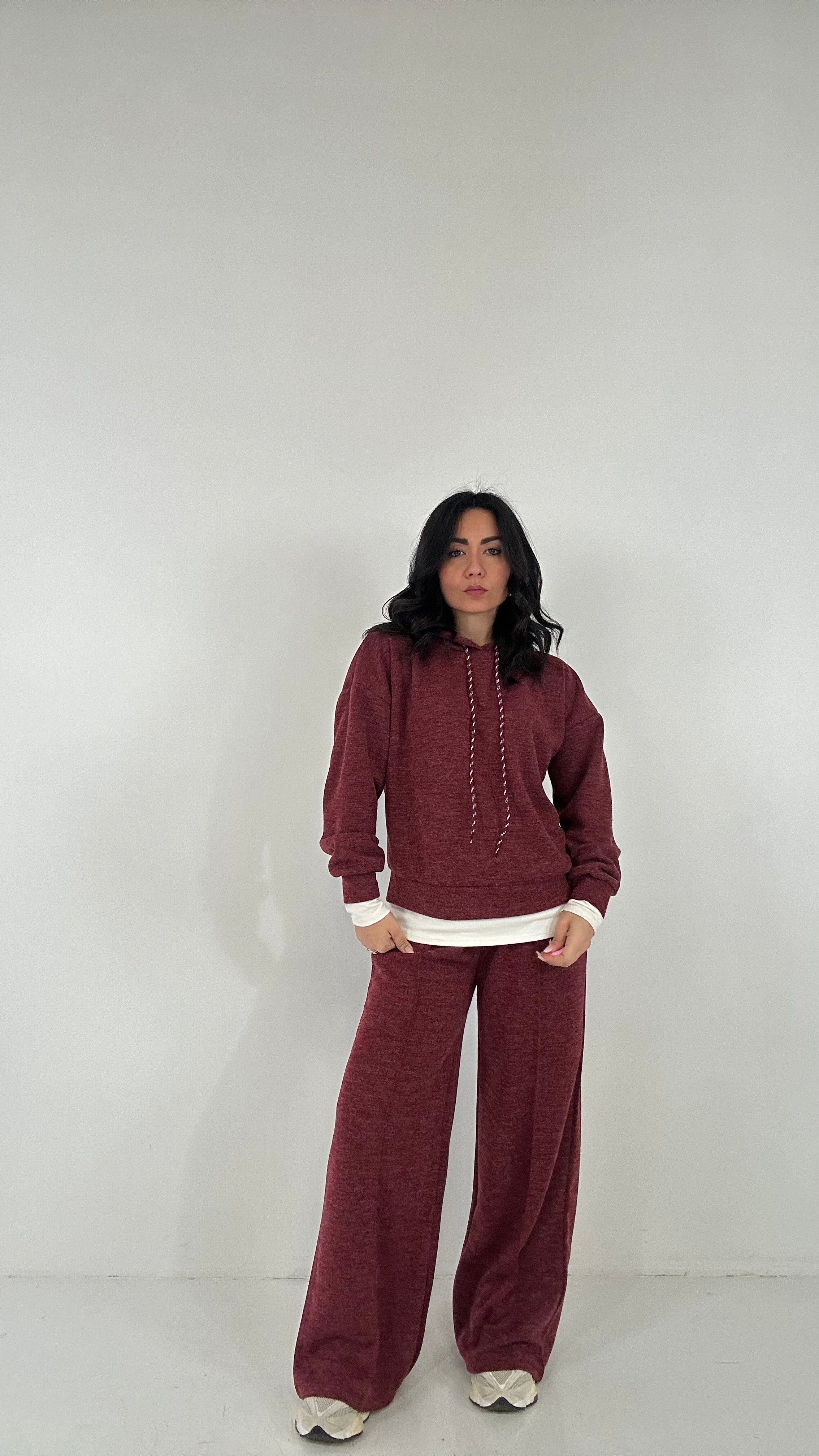 Tuta FINTA T-SHIRT - BORDEAUX