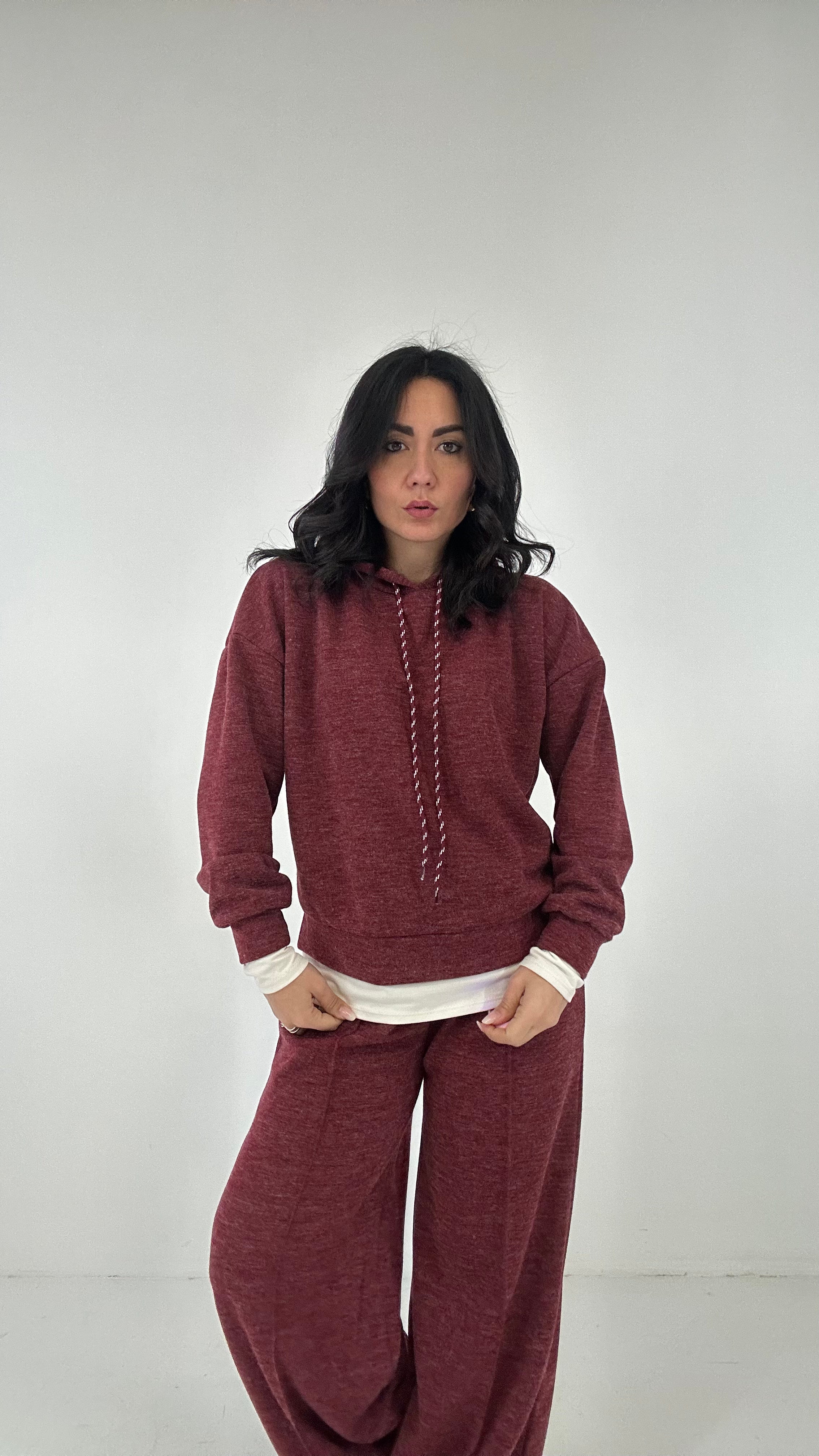 Tuta FINTA T-SHIRT - BORDEAUX