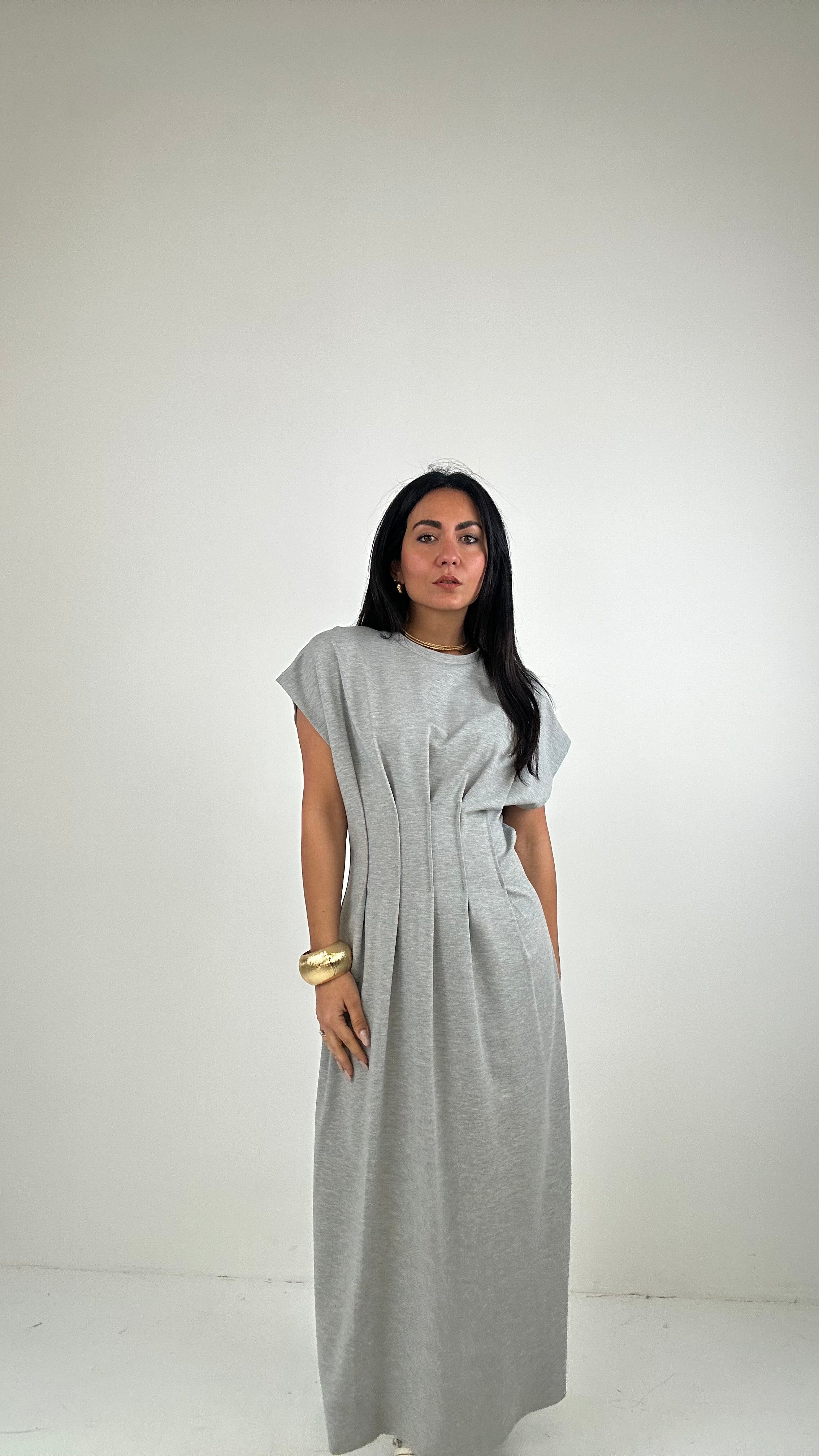 Vestito SFIANCATURA - GRIGIO