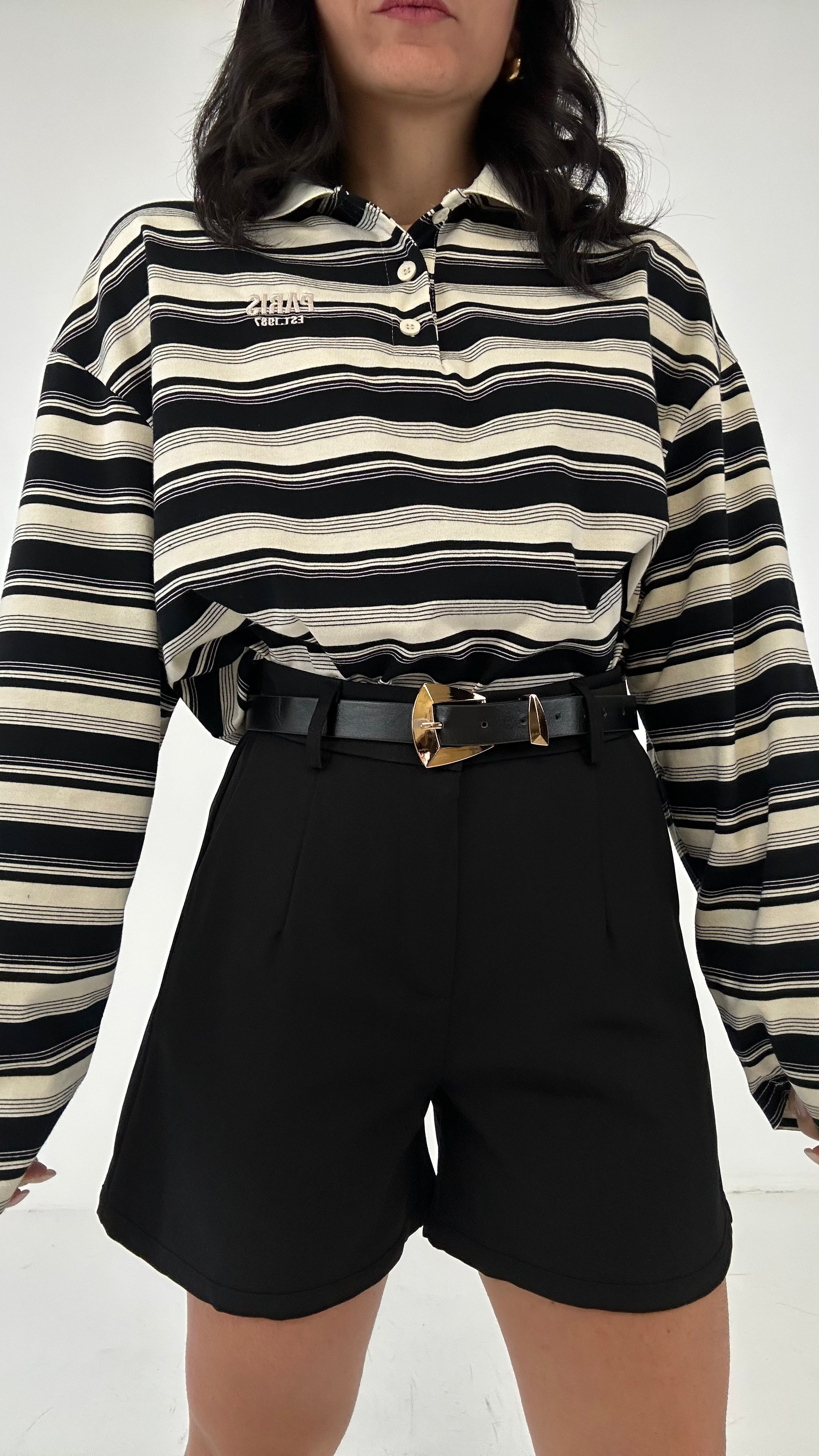 Shorts CON CINTURA SPRING - NERO