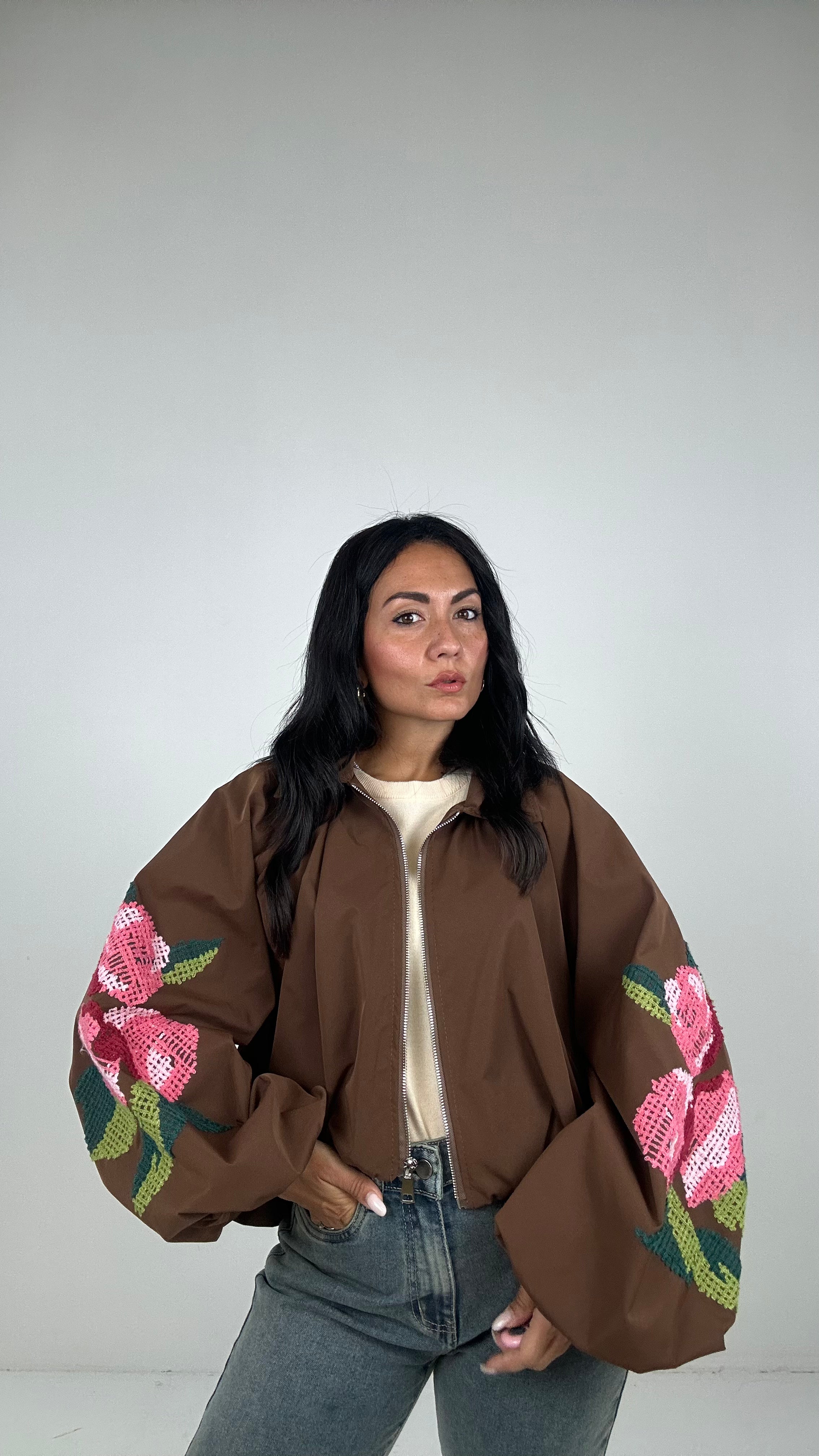 Bomber ROSY ROSY - MARRONE