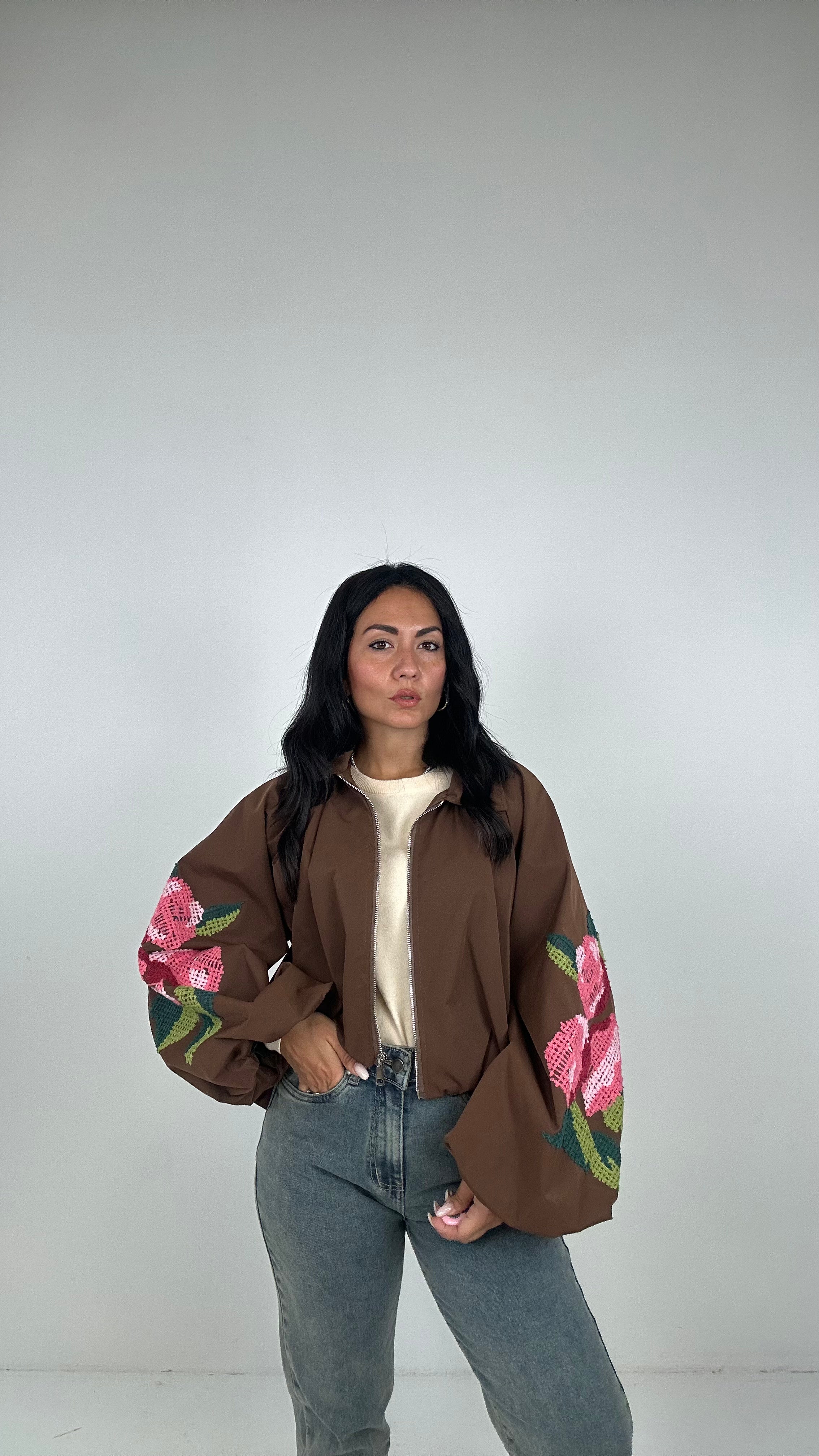 Bomber ROSY ROSY - MARRONE