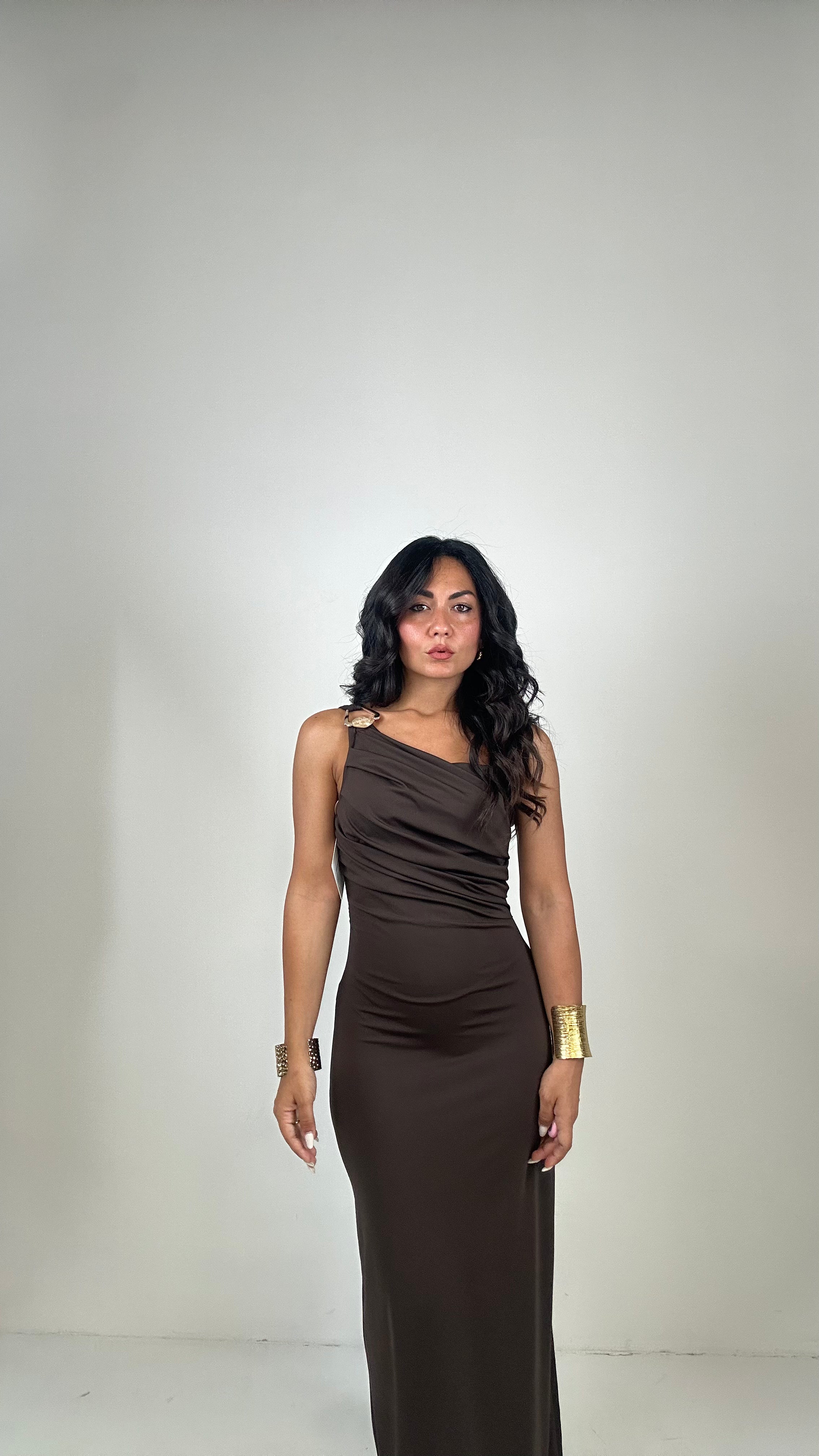 Vestito SPILLA - MARRONE