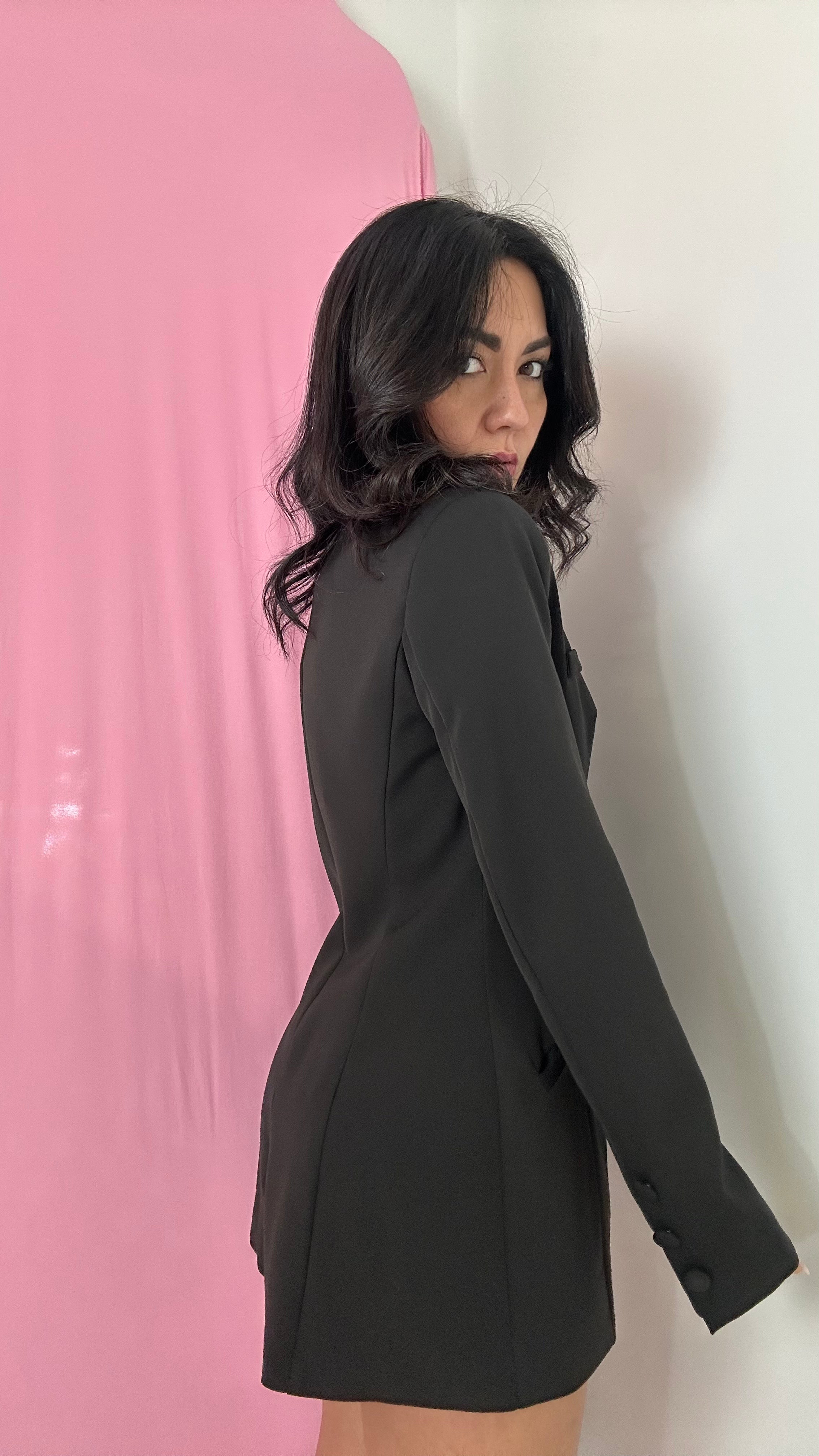 Tutina LUMINA CON BOTTONCINI - NERO