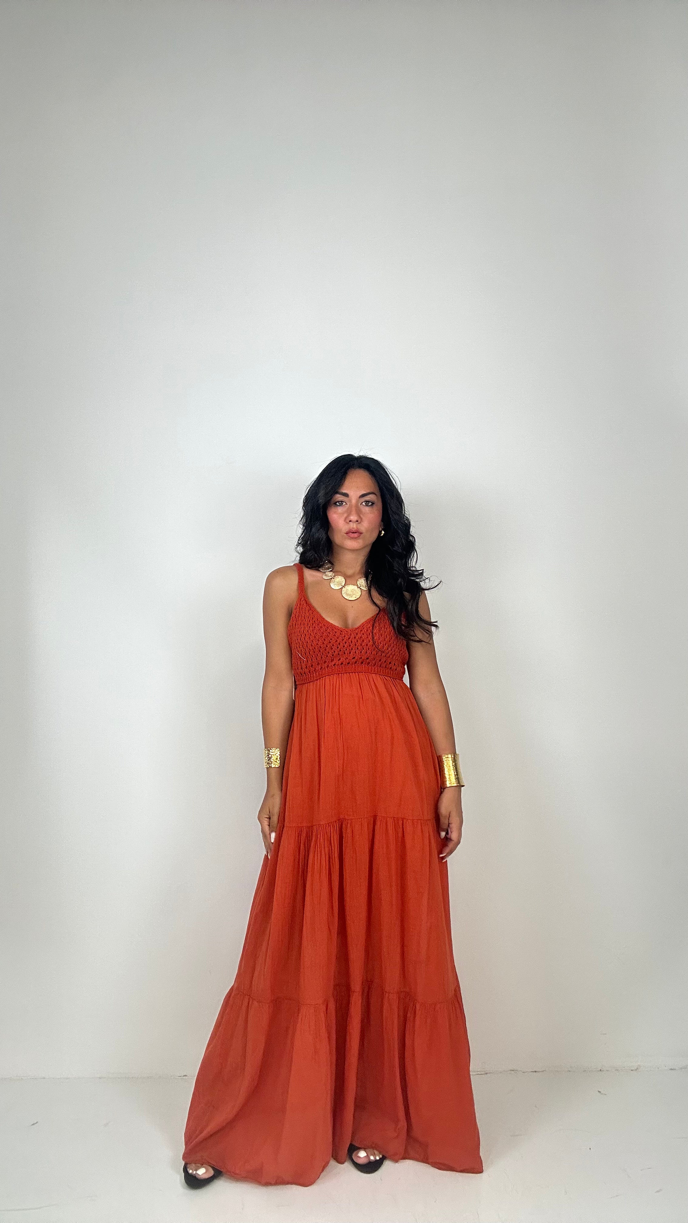 Vestito CON TOP UNCINETTO - COCCIO