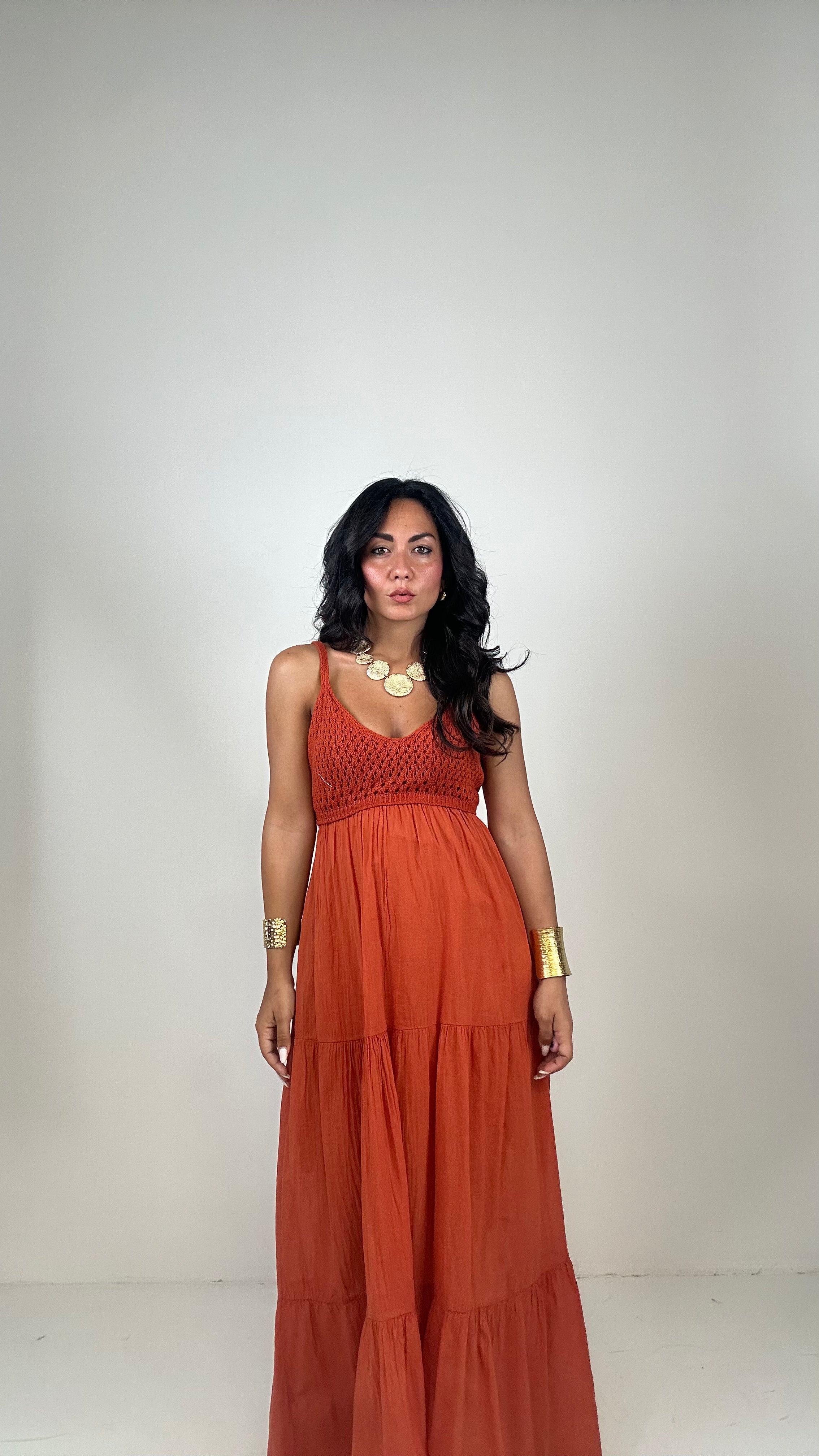 Vestito CON TOP UNCINETTO - COCCIO