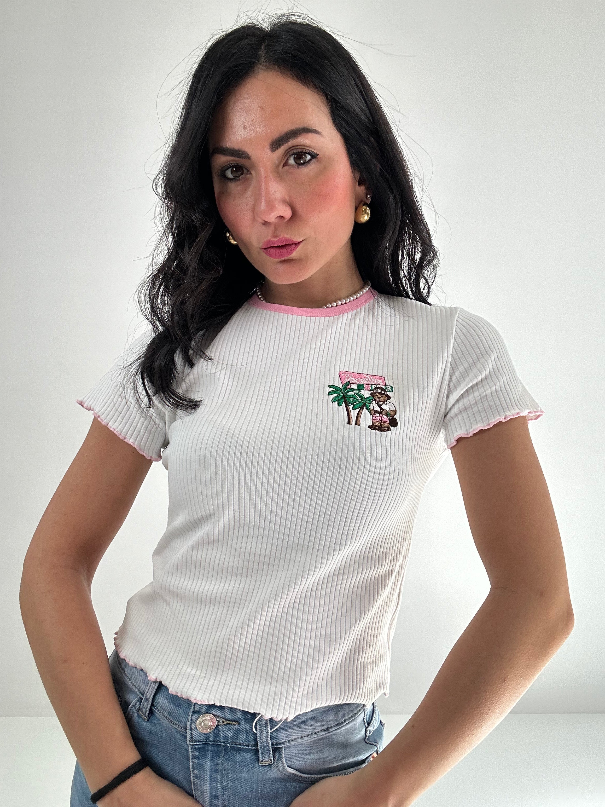 T-shirt VACATION - BIANCO