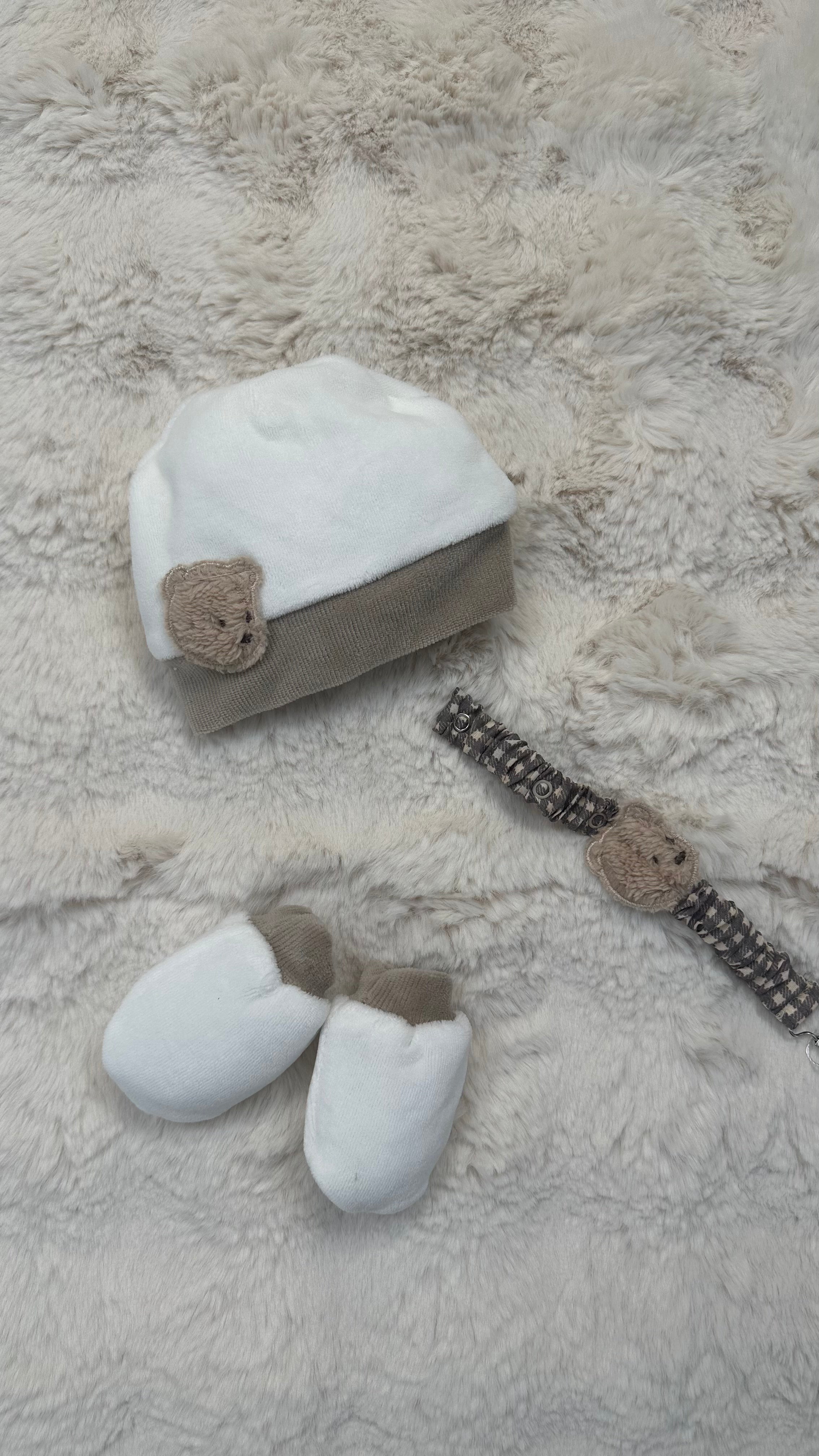 Cappello+MUFFOLETTE+PORTACIUCCIO - BEIGE