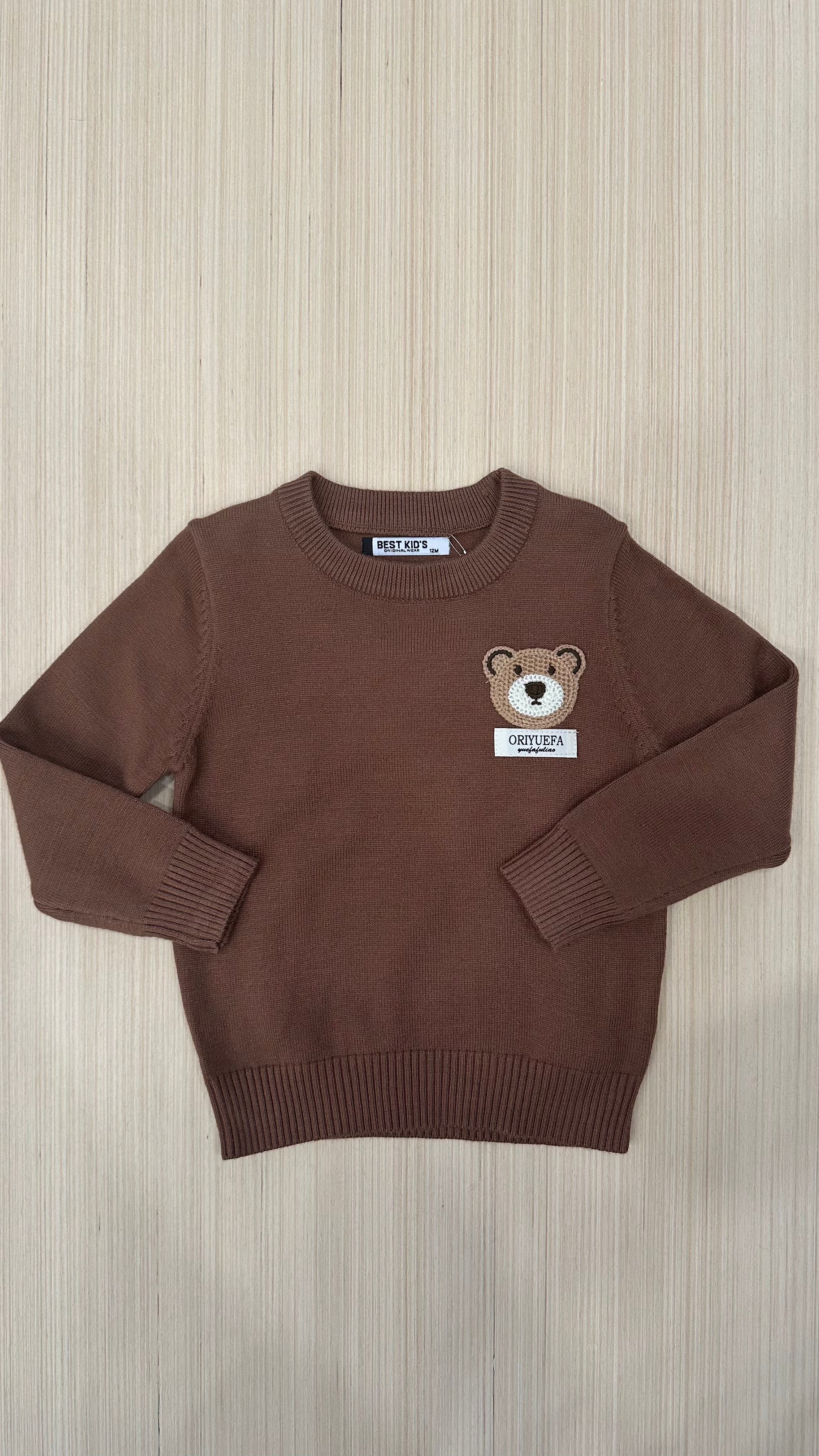 Pull ORSO ORIYUEFE 12-36M - MARRONE
