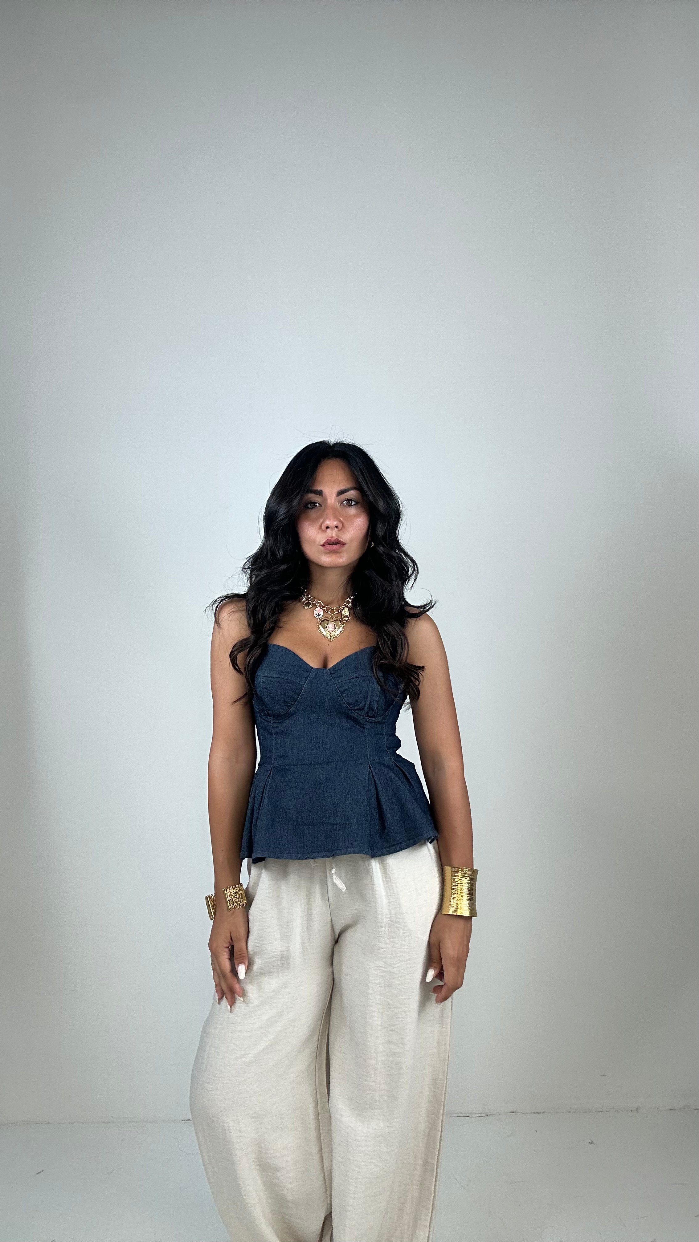 Top VOLANT DENIM - JEANS