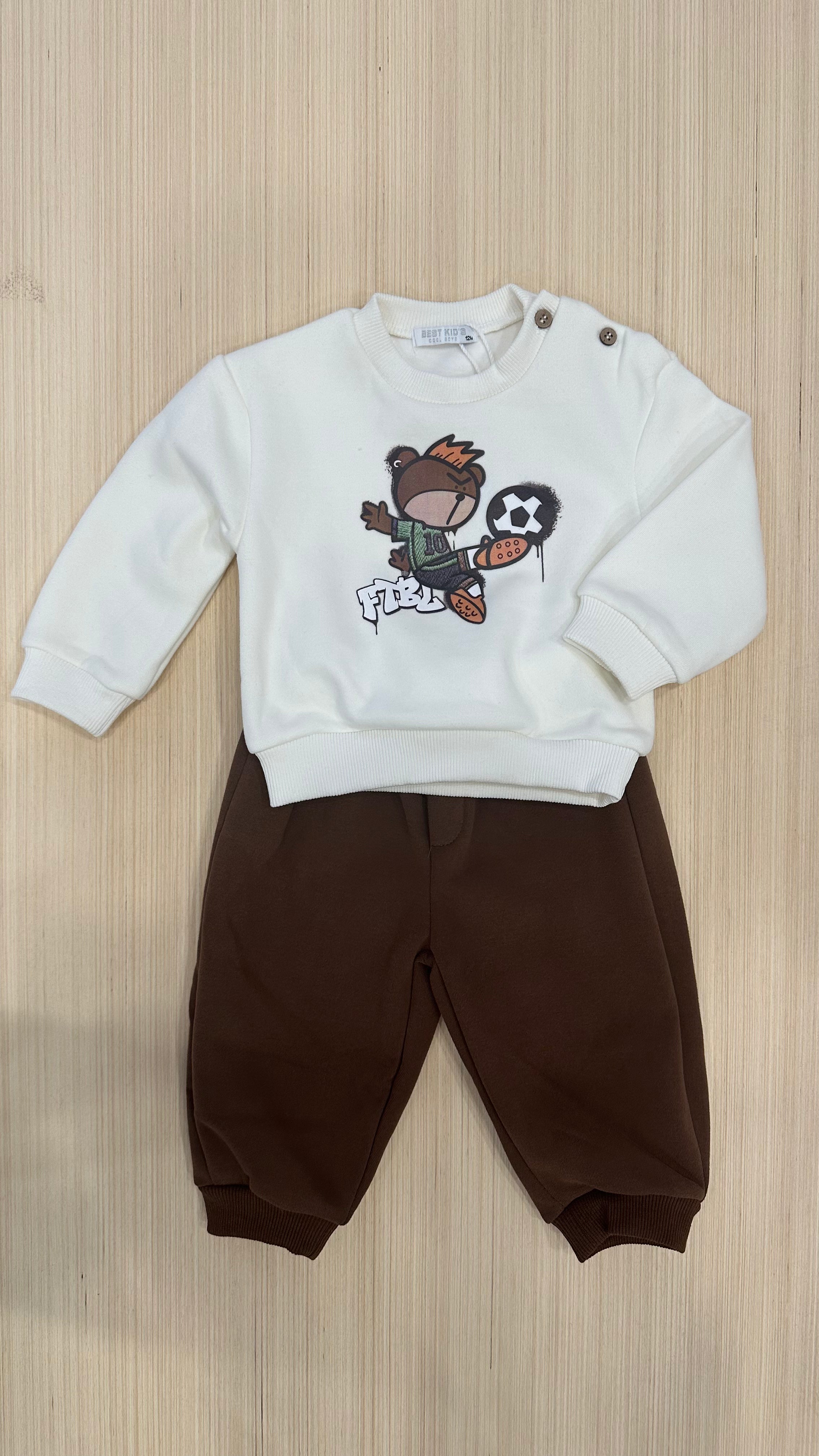Tuta ORSO FTBL 12-36M - MARRONE