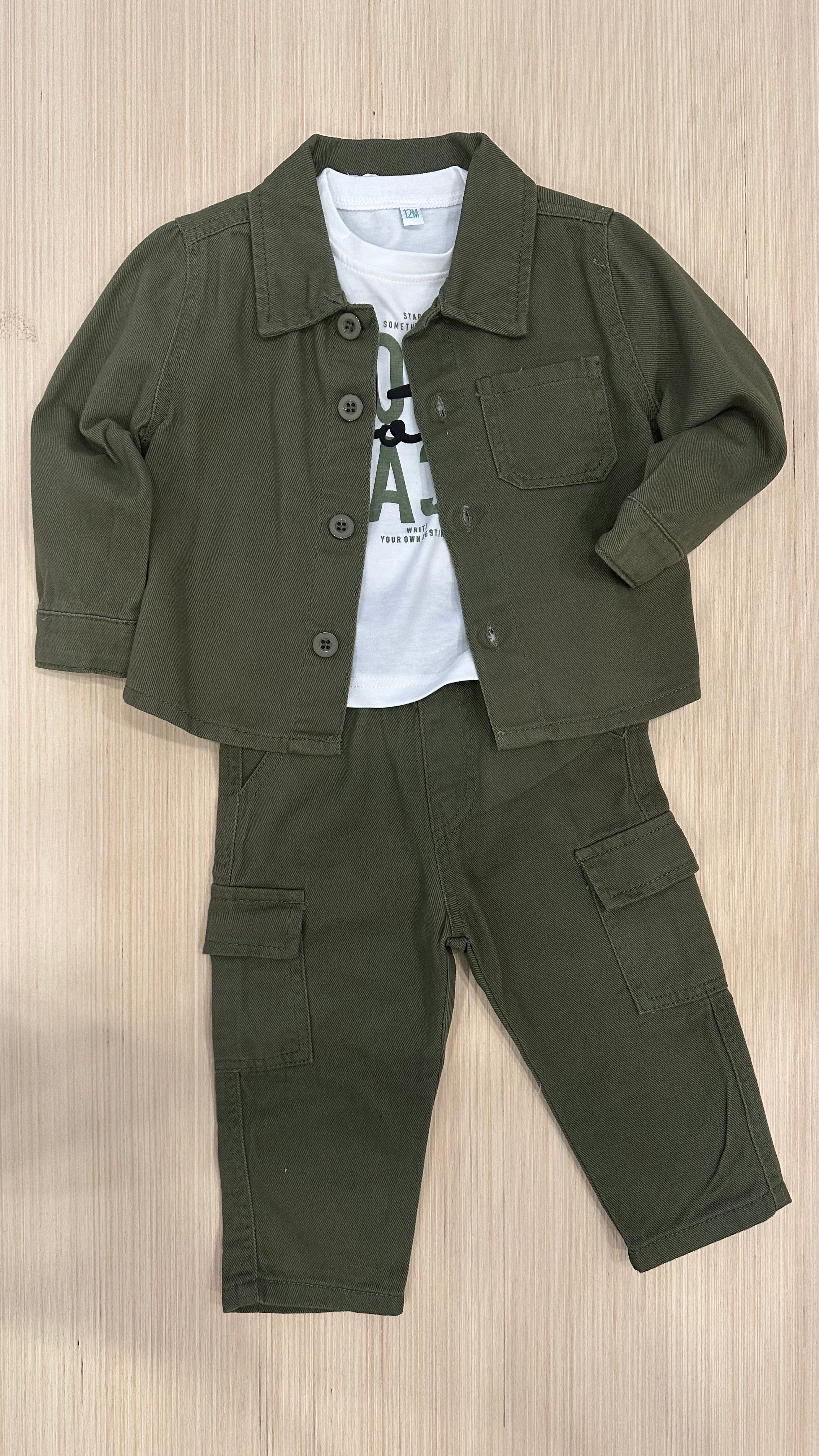 Completo in JEANS LOOK 12-36M - VERDE