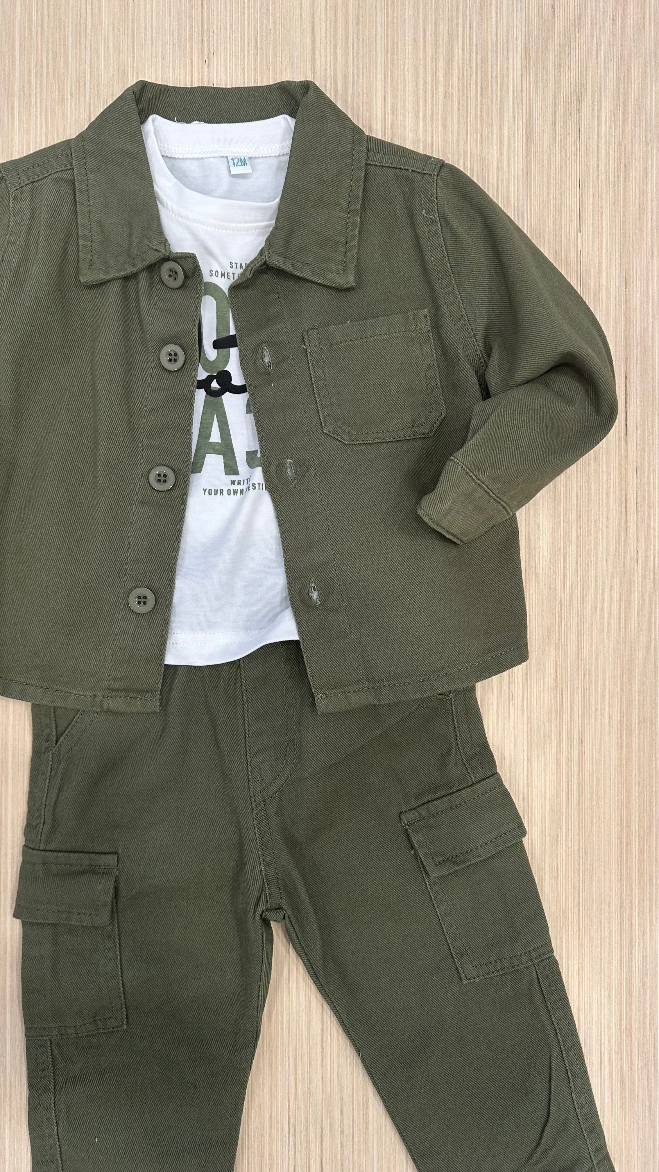 Completo in JEANS LOOK 12-36M - VERDE