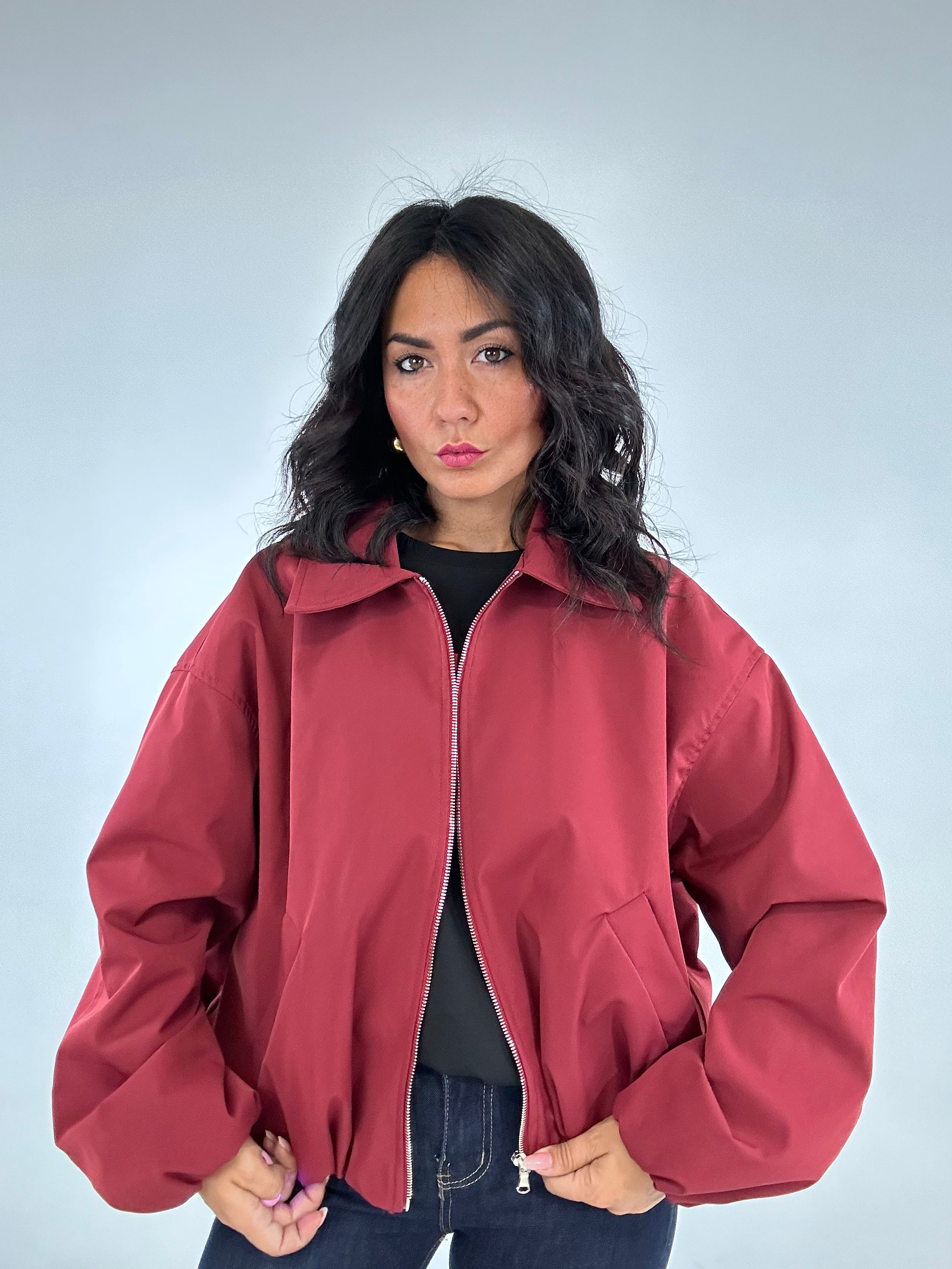 Bomber LUMINA COLLO - BORDEAUX