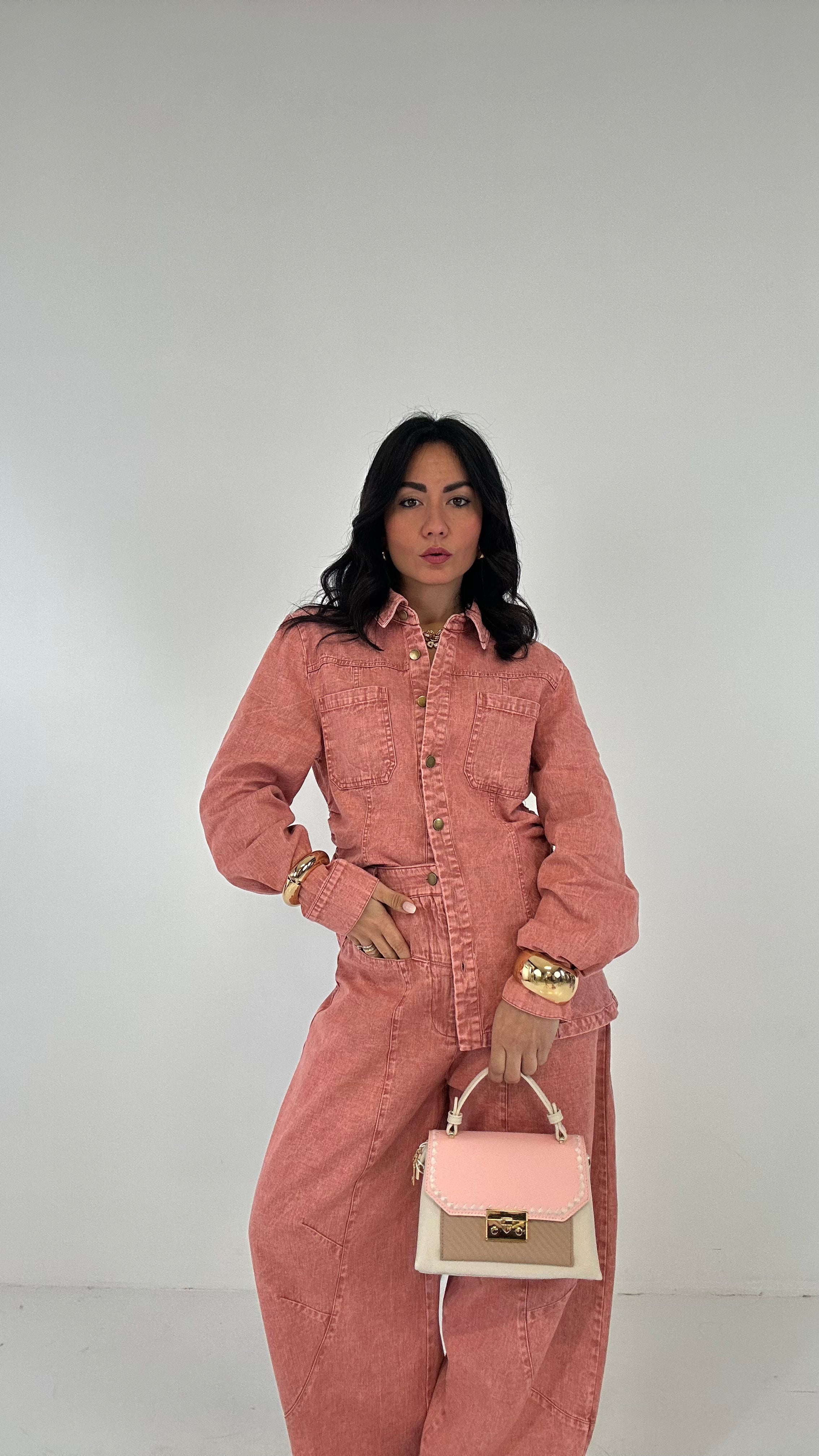 Completo IN JEANS TOPQUALITY - ROSA