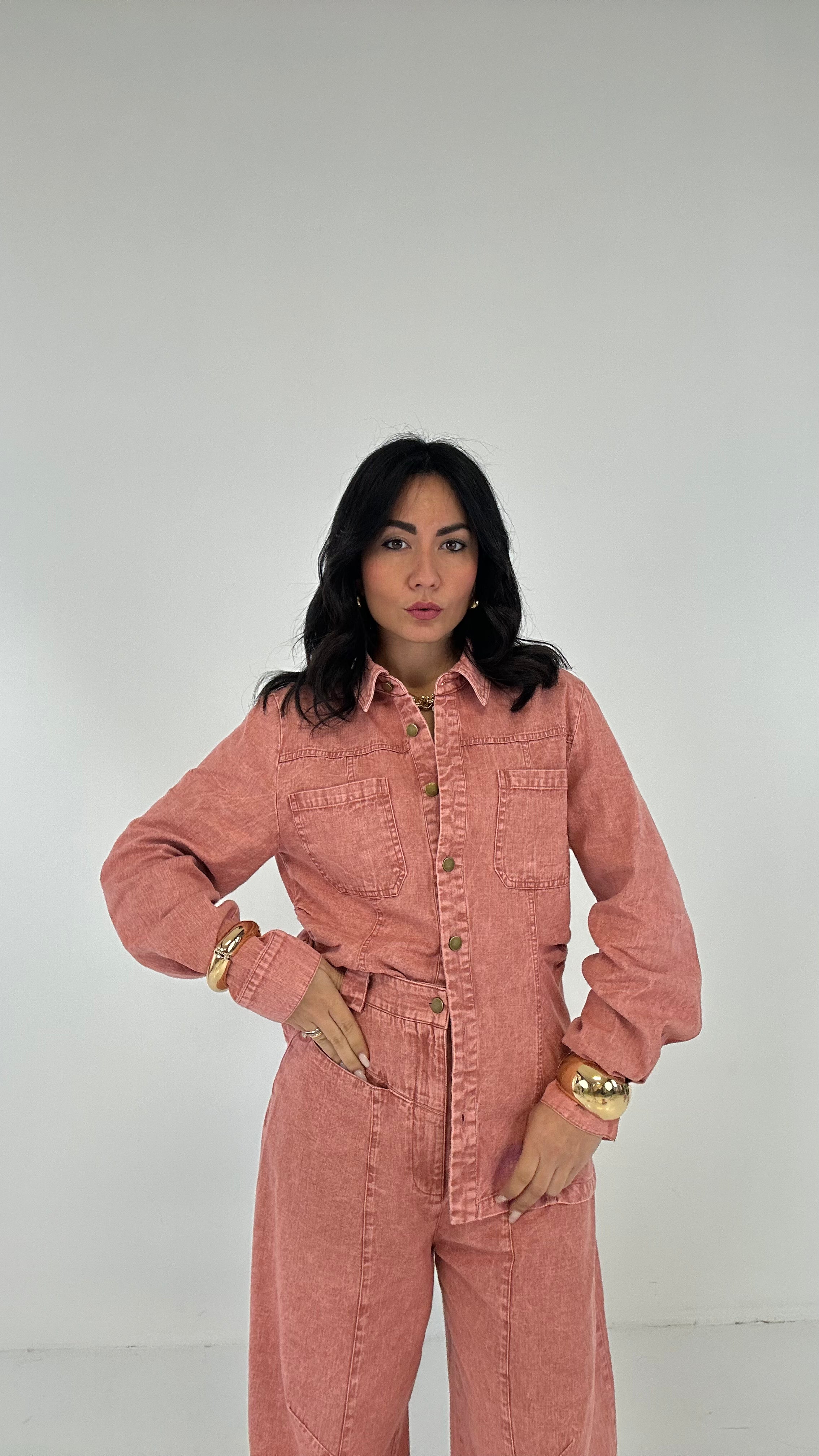 Completo IN JEANS TOPQUALITY - ROSA