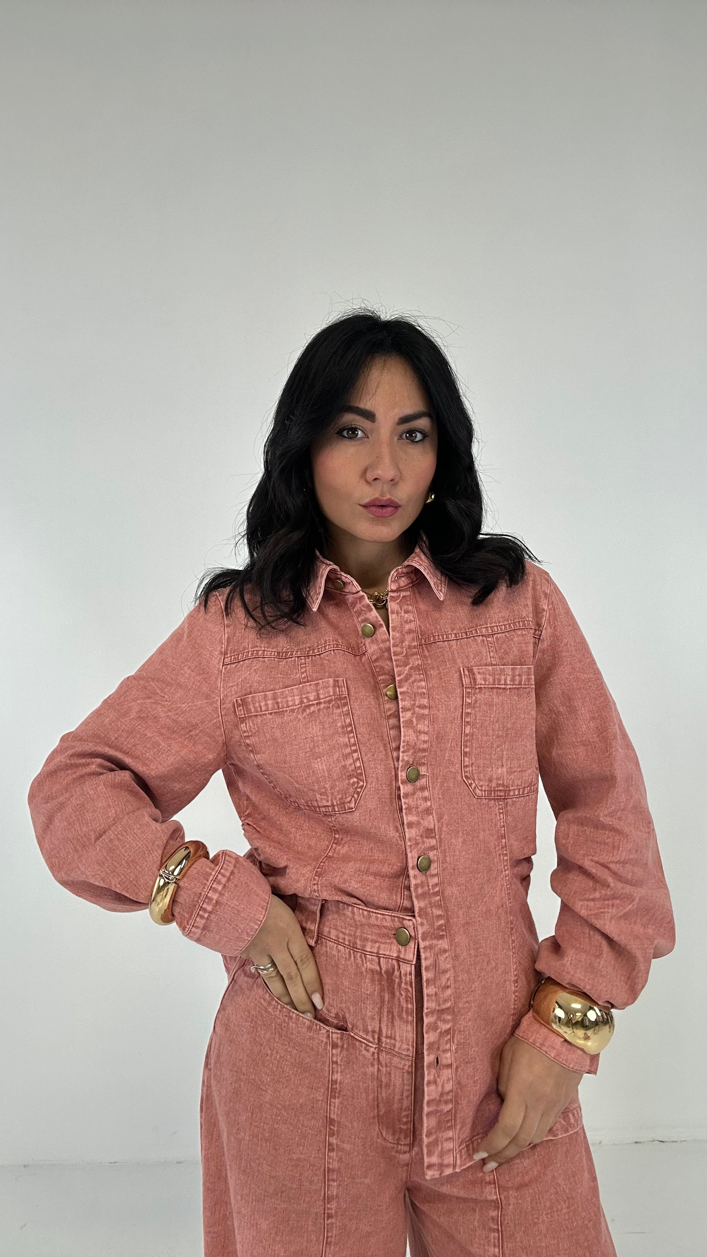 Completo IN JEANS TOPQUALITY - ROSA