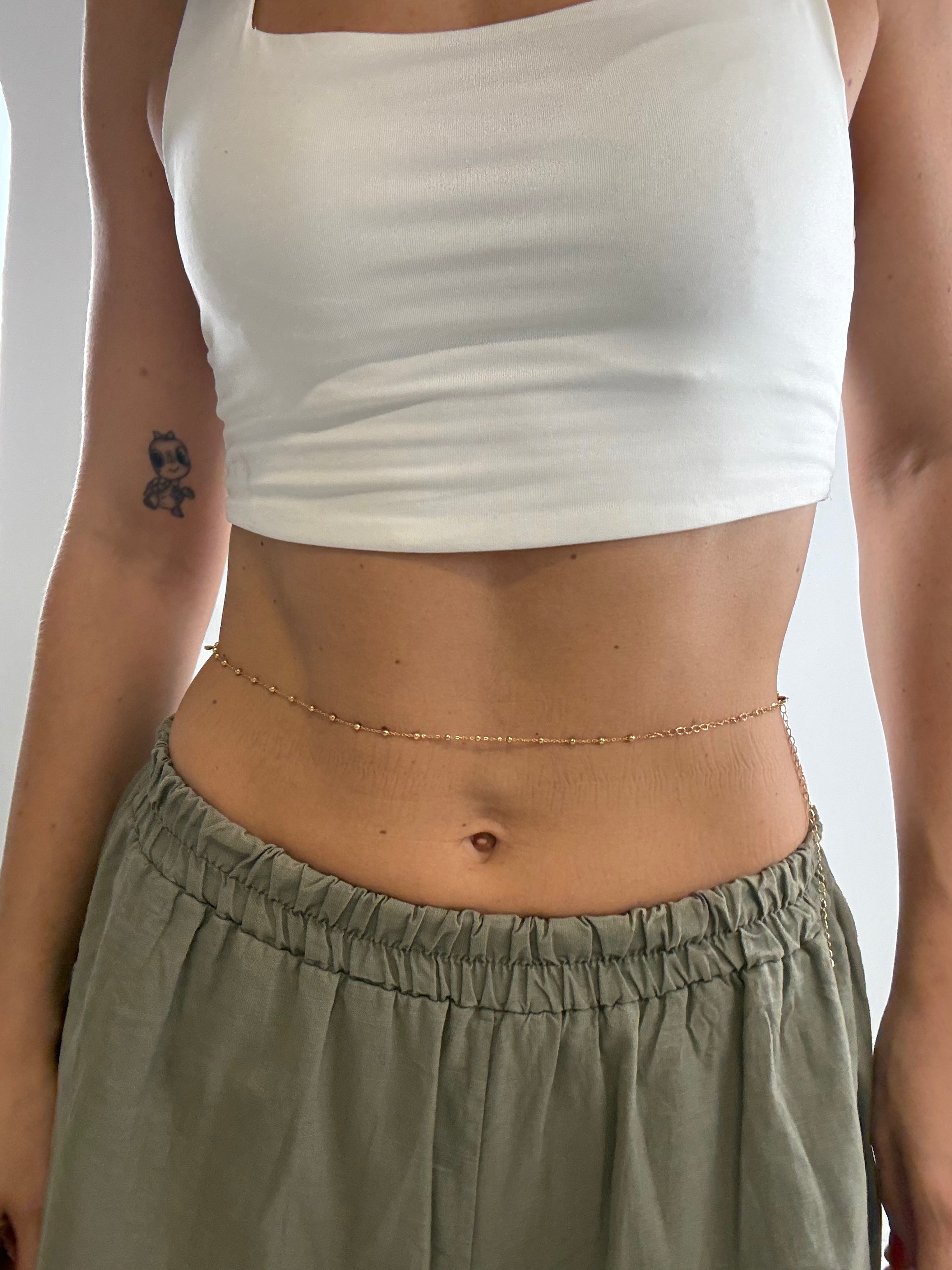 Body CHAIN STRASS - ORO