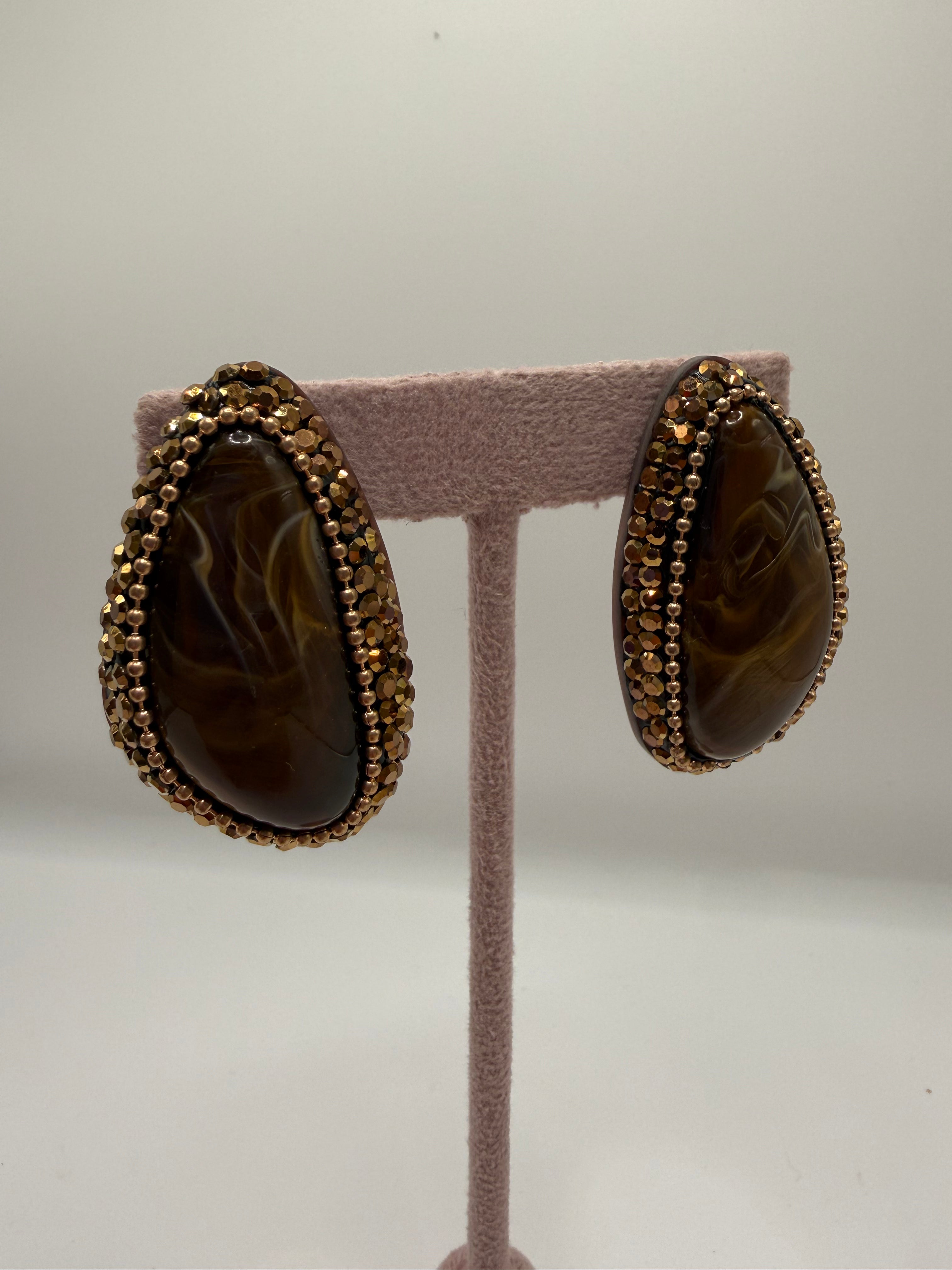 Orecchino LILY - MARRONE