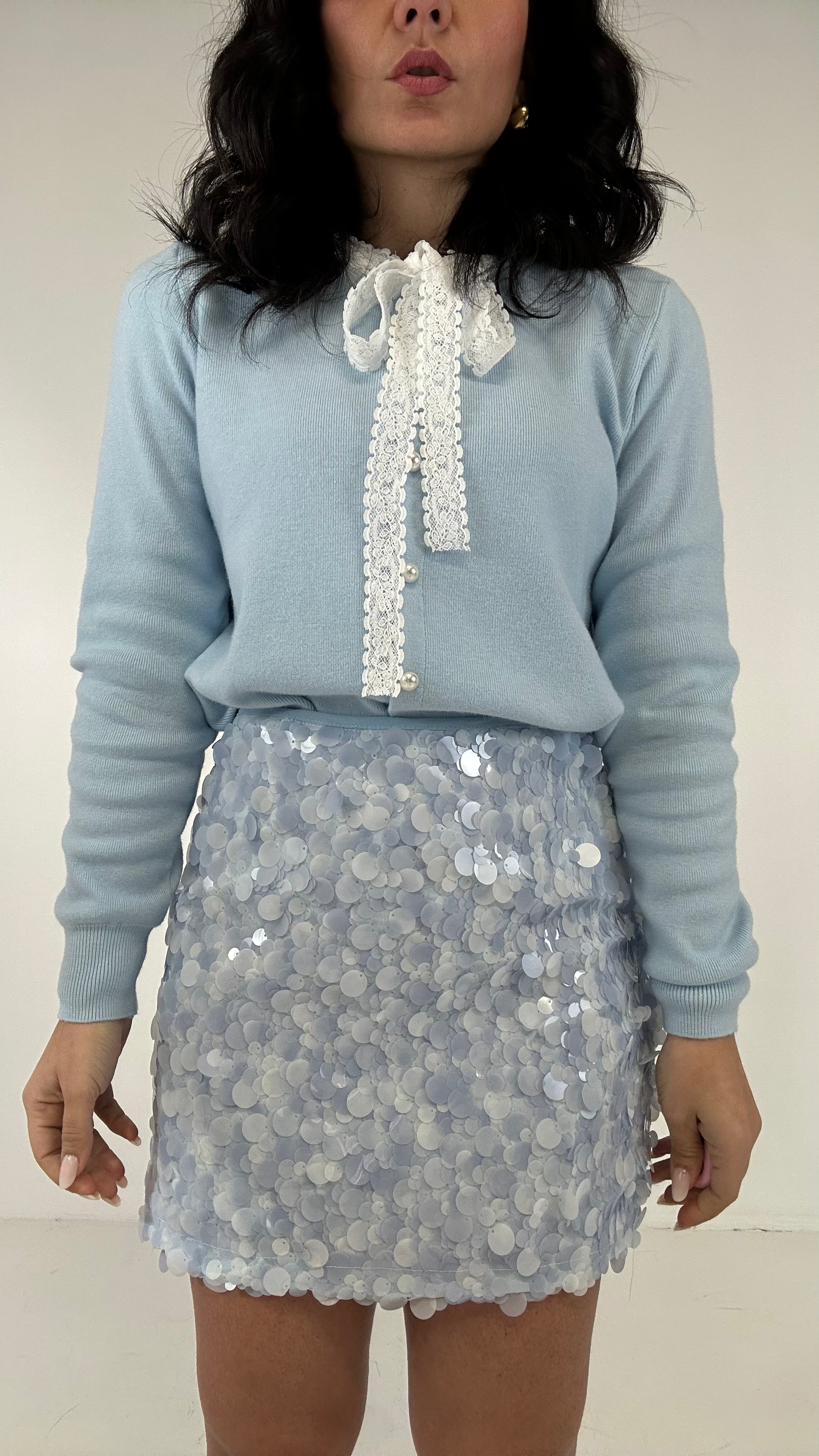 Gonna MICROPAILLETTES - CELESTE