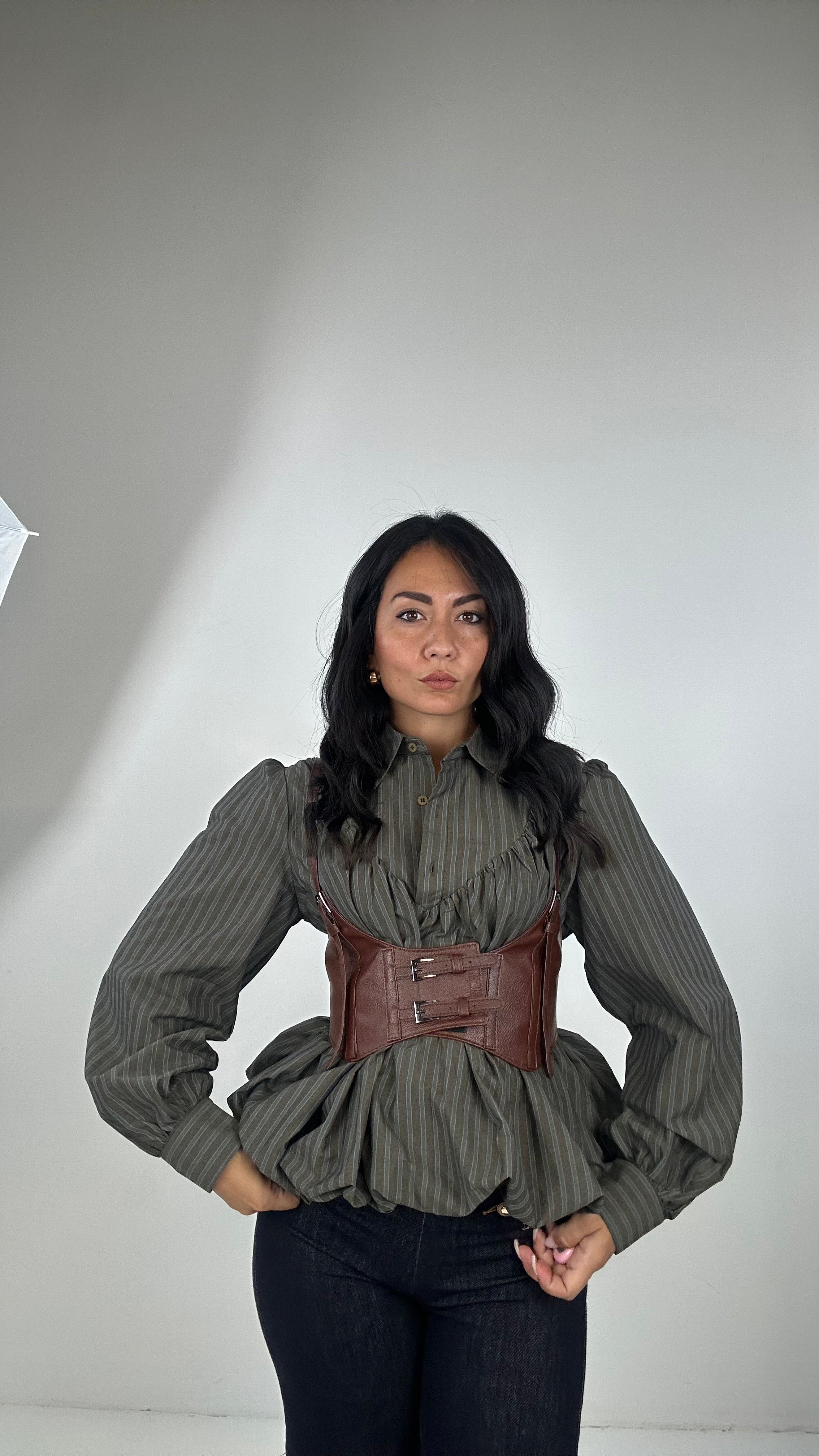 Camicia QUADRI CON BUSTINO - VERDE