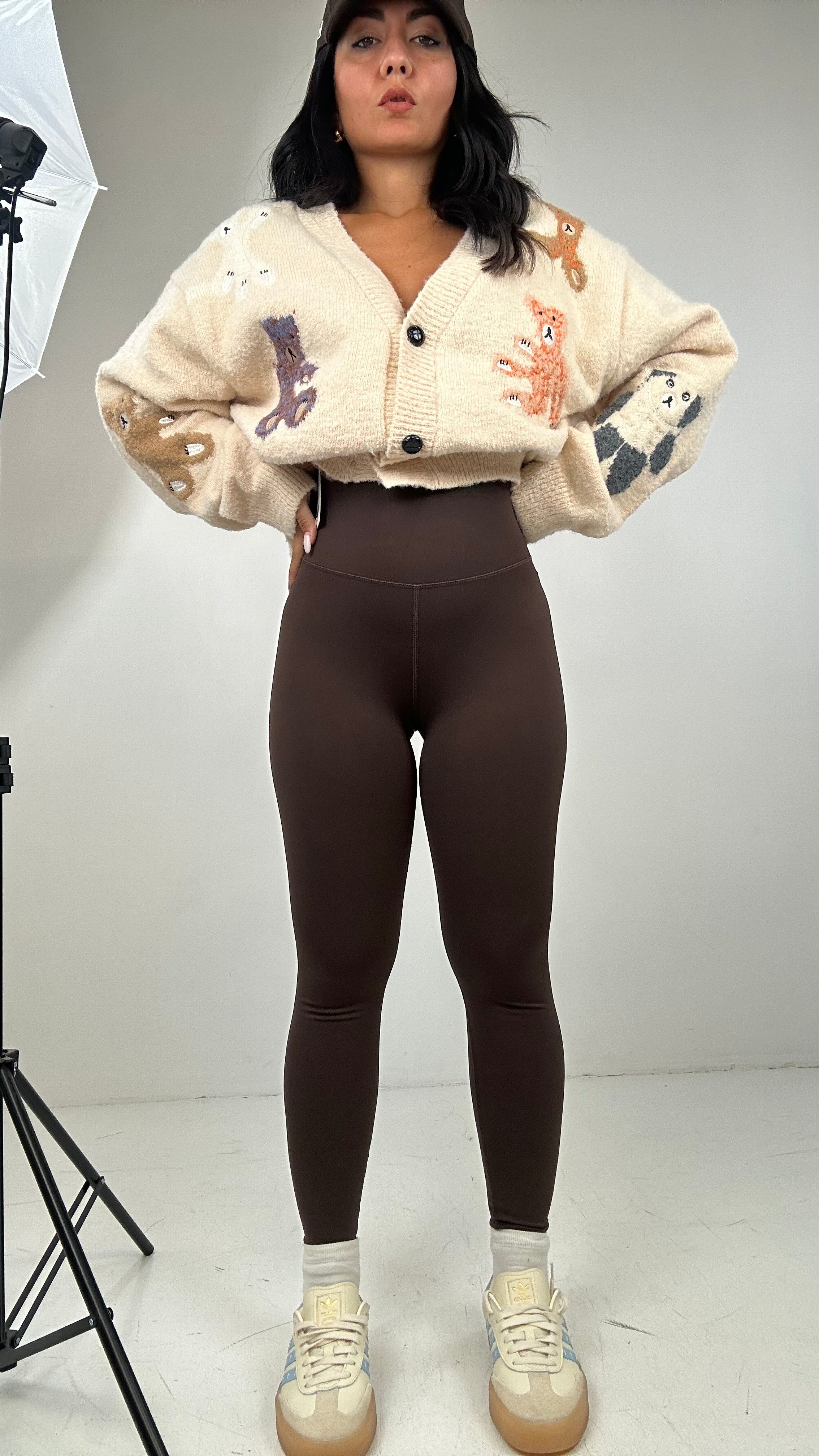 Leggins MODELLANTE - MARRONE SCURO