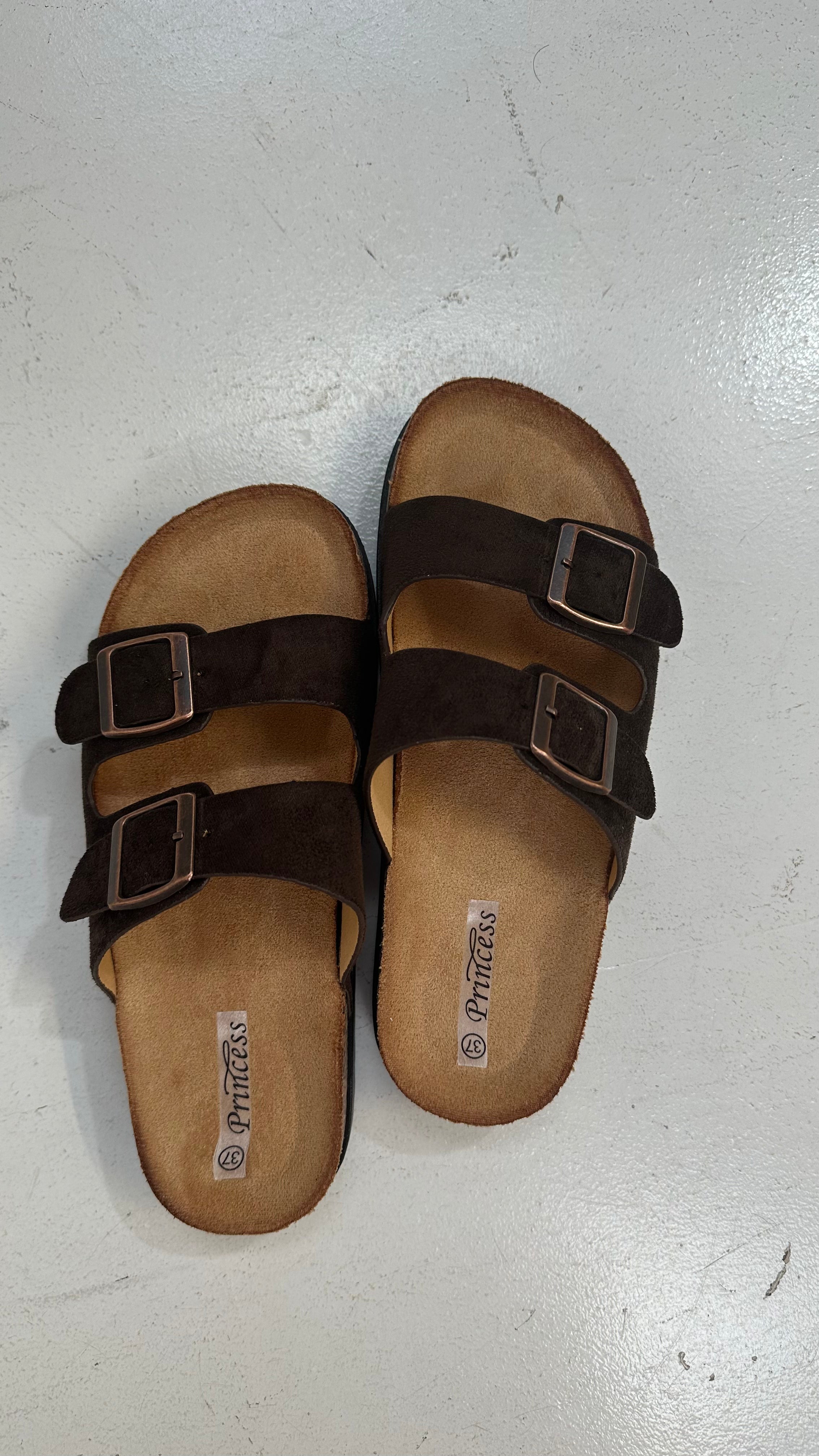 Ciabatta CAMOSCIO BK - MARRONE