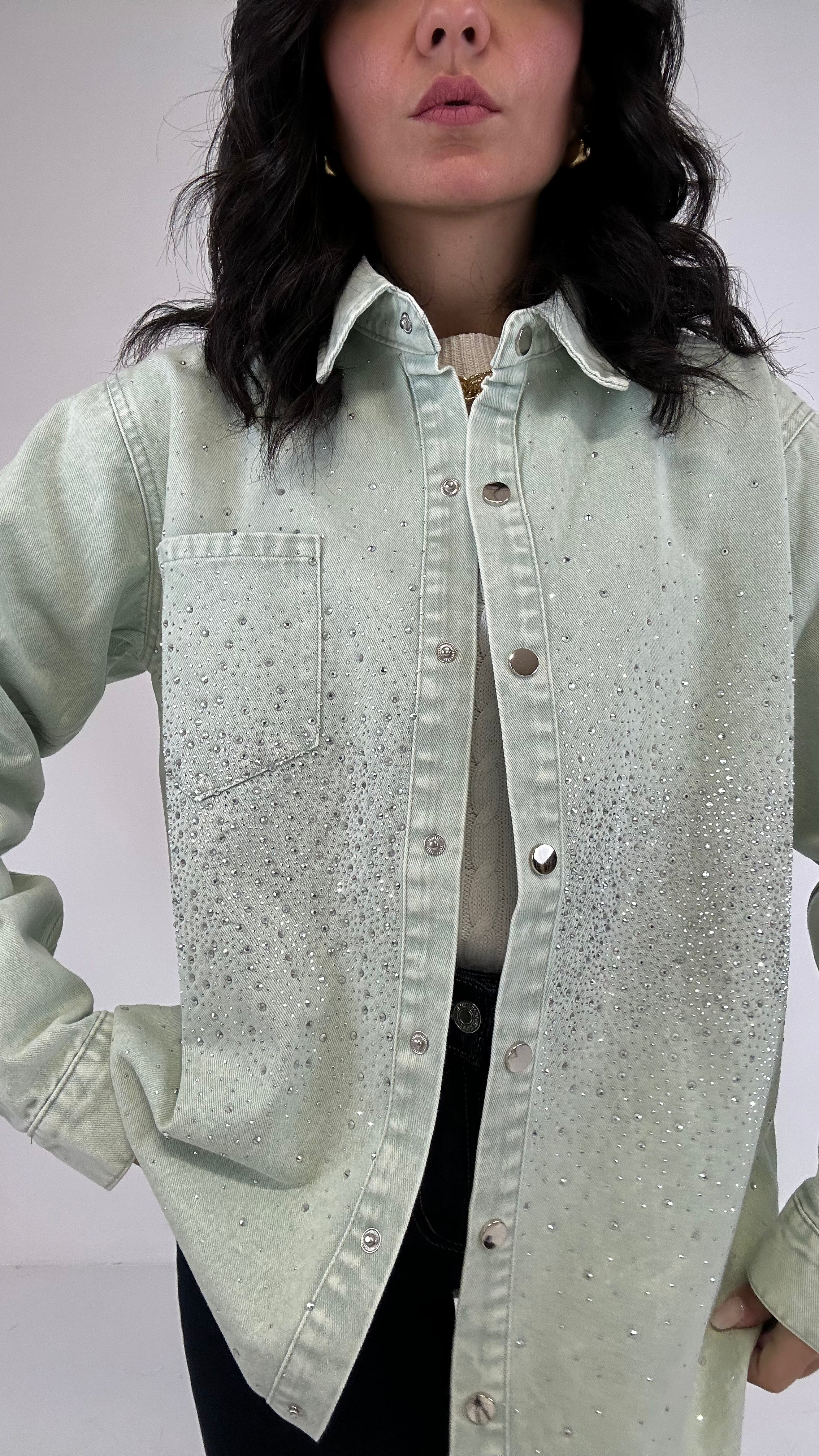 Camicia JEANS STRASSFULL - TIFFANY