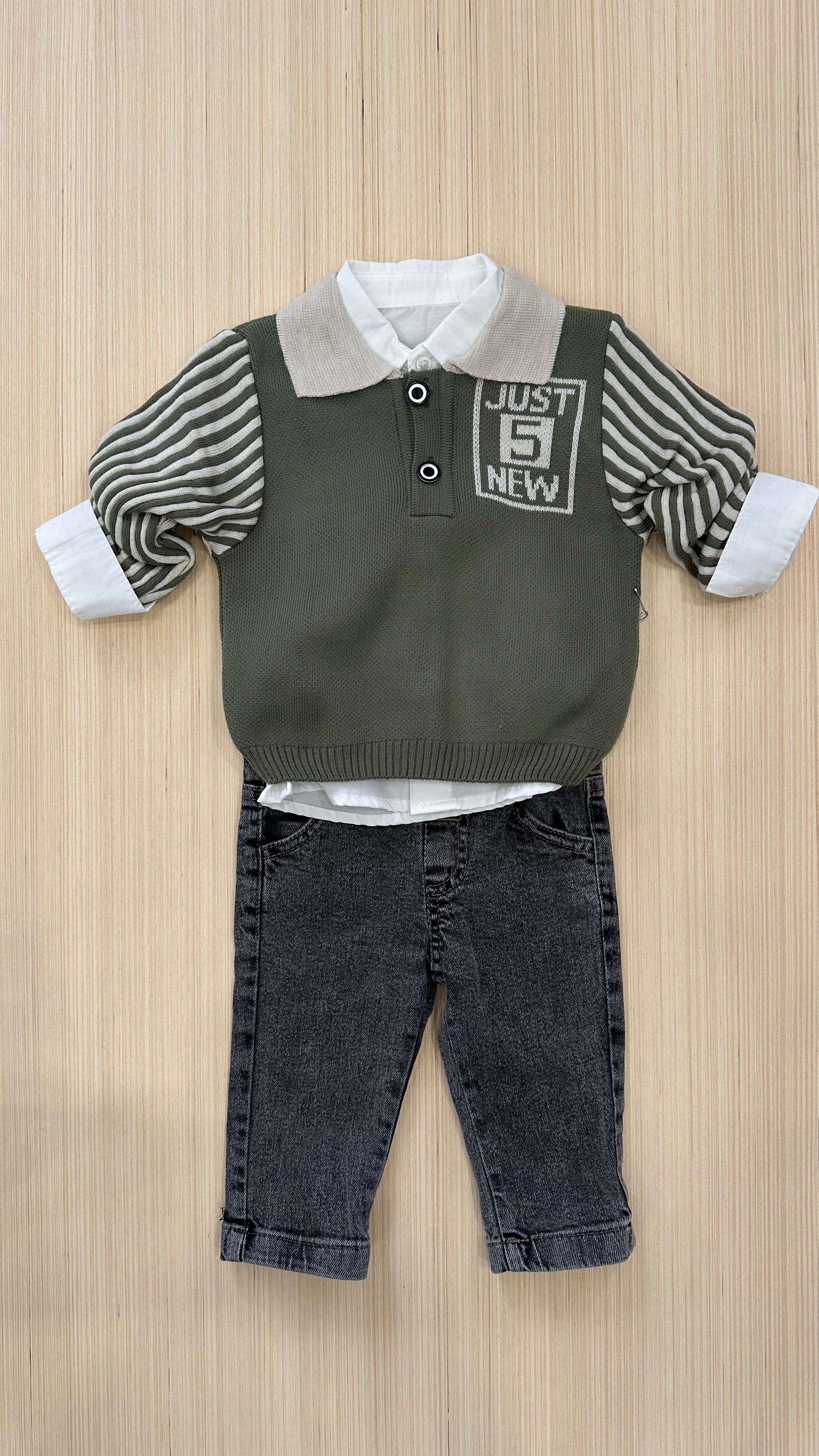 Completo JUST NEW 6-24M - VERDE