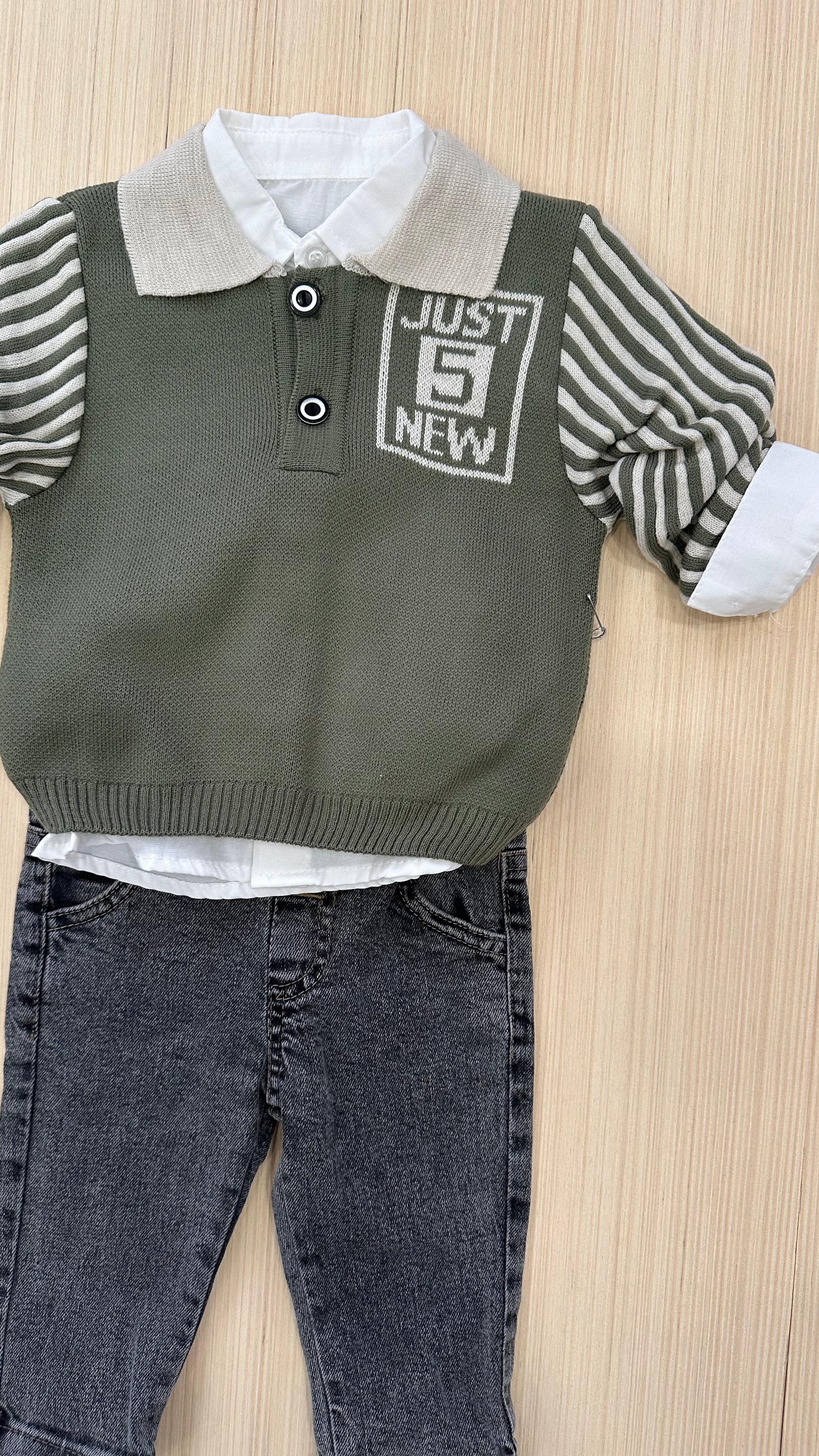 Completo JUST NEW 6-24M - VERDE