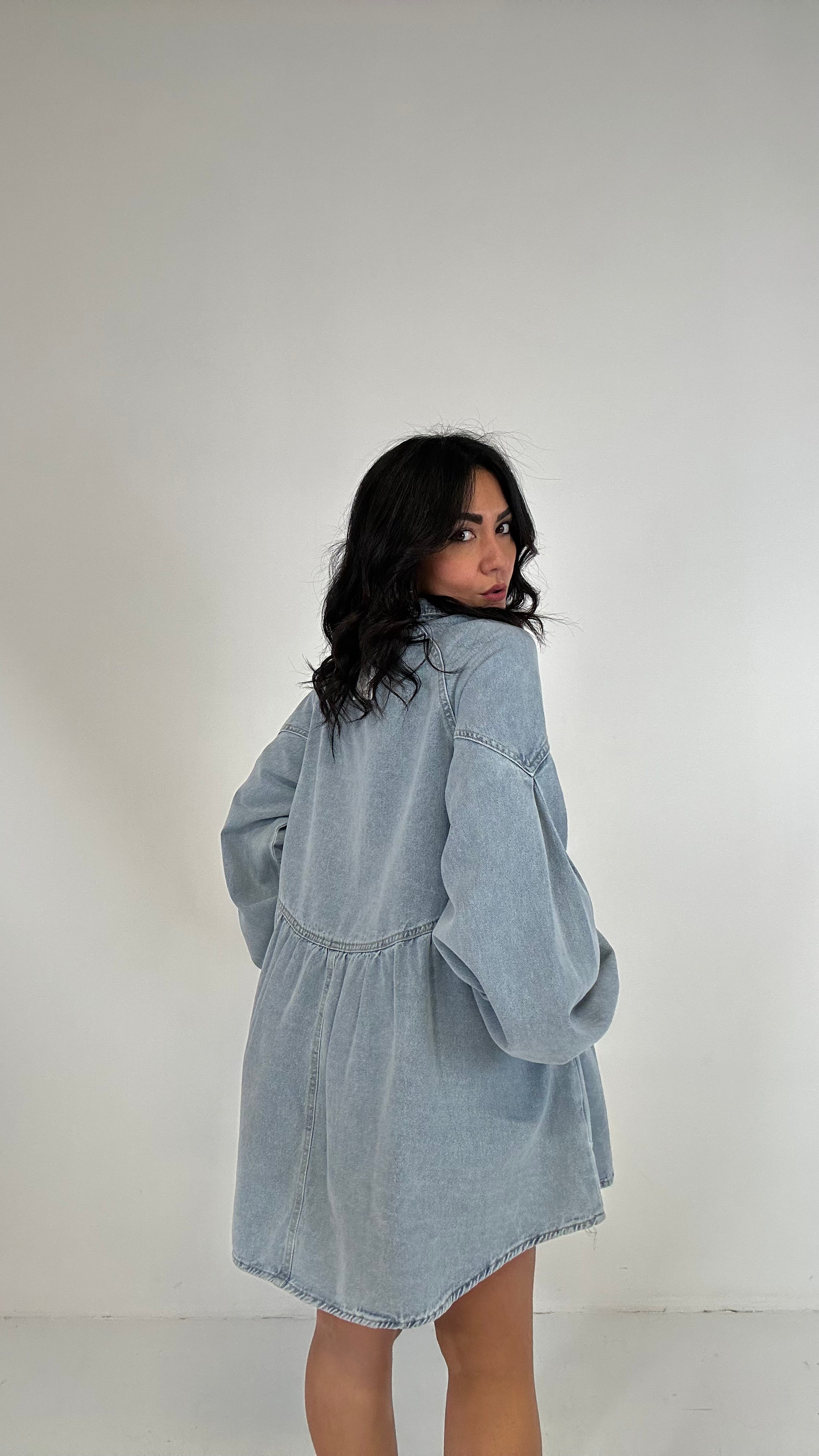 Abitino BOTTONE CUORE - JEANS