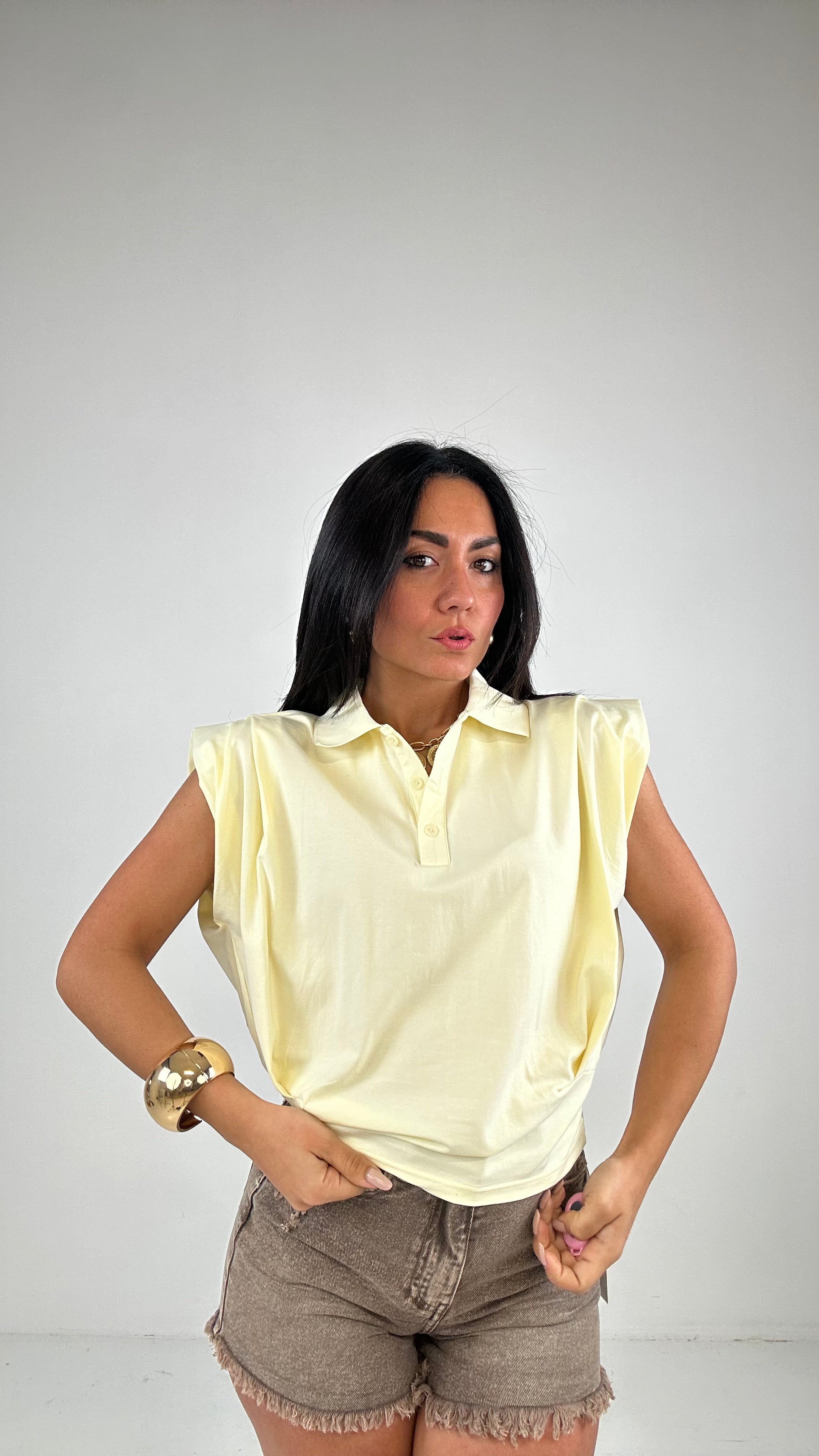 Polo BOTTONCINO - GIALLO