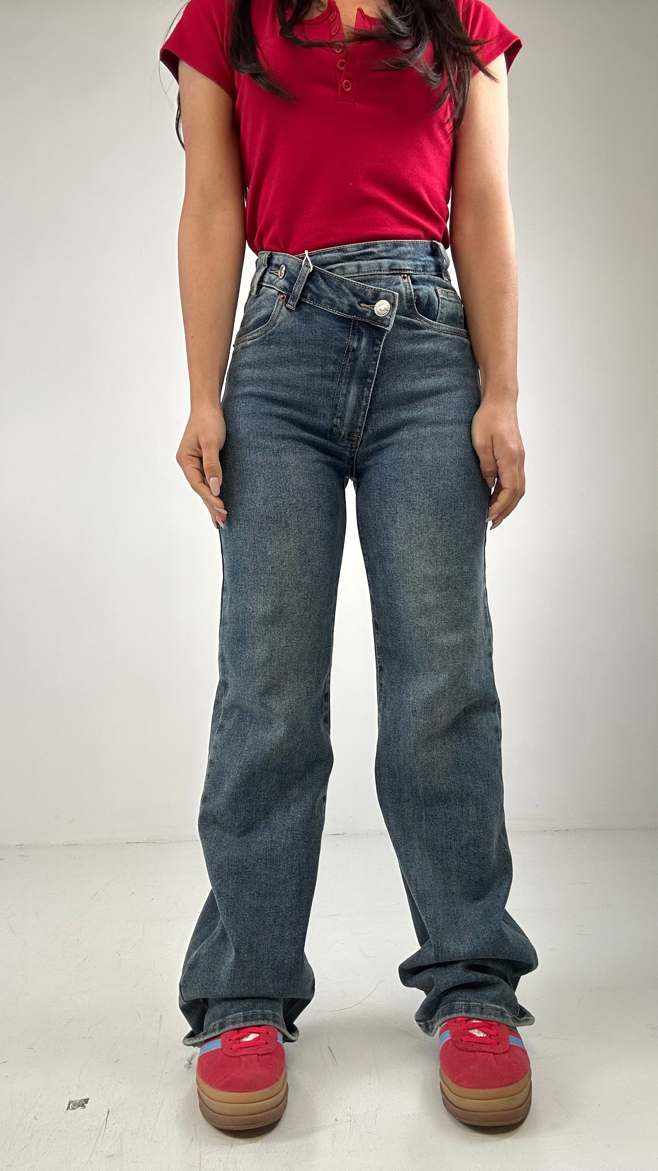 Jeans WIDE LEG CINTO TRASV - JEANS